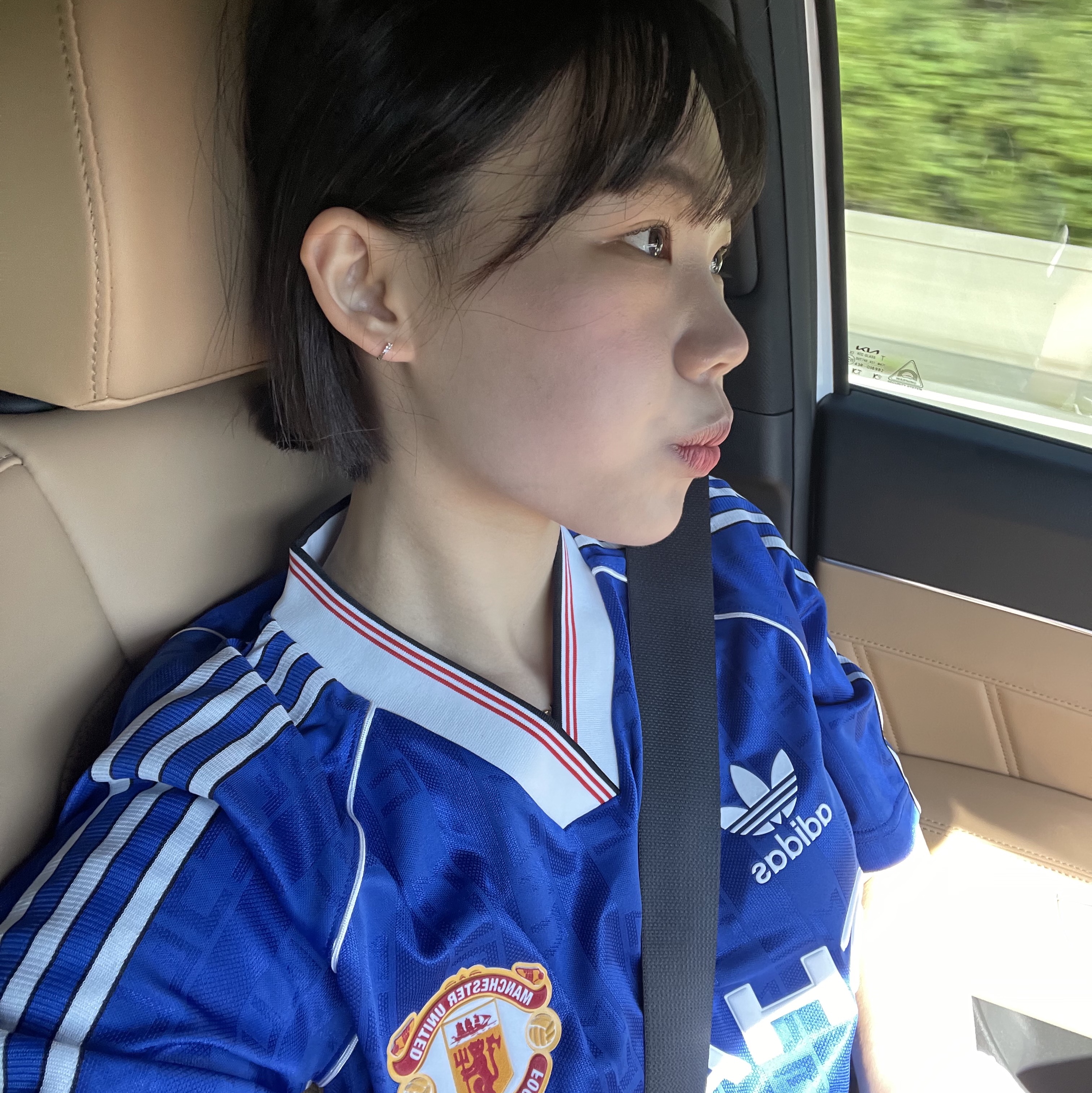 Adidas Manchester United 1988/90 Jersey Collegiate Royal - KR Sizing 착용 스타일 - 3
