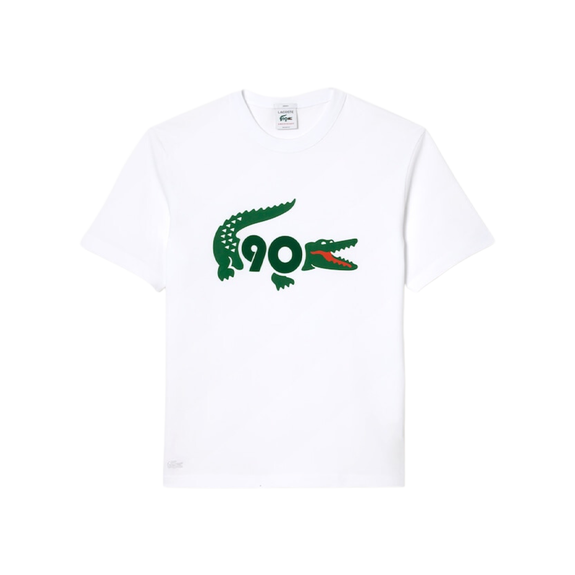 Lacoste 90 Anniversary T-Shirt White 상세 이미지 1