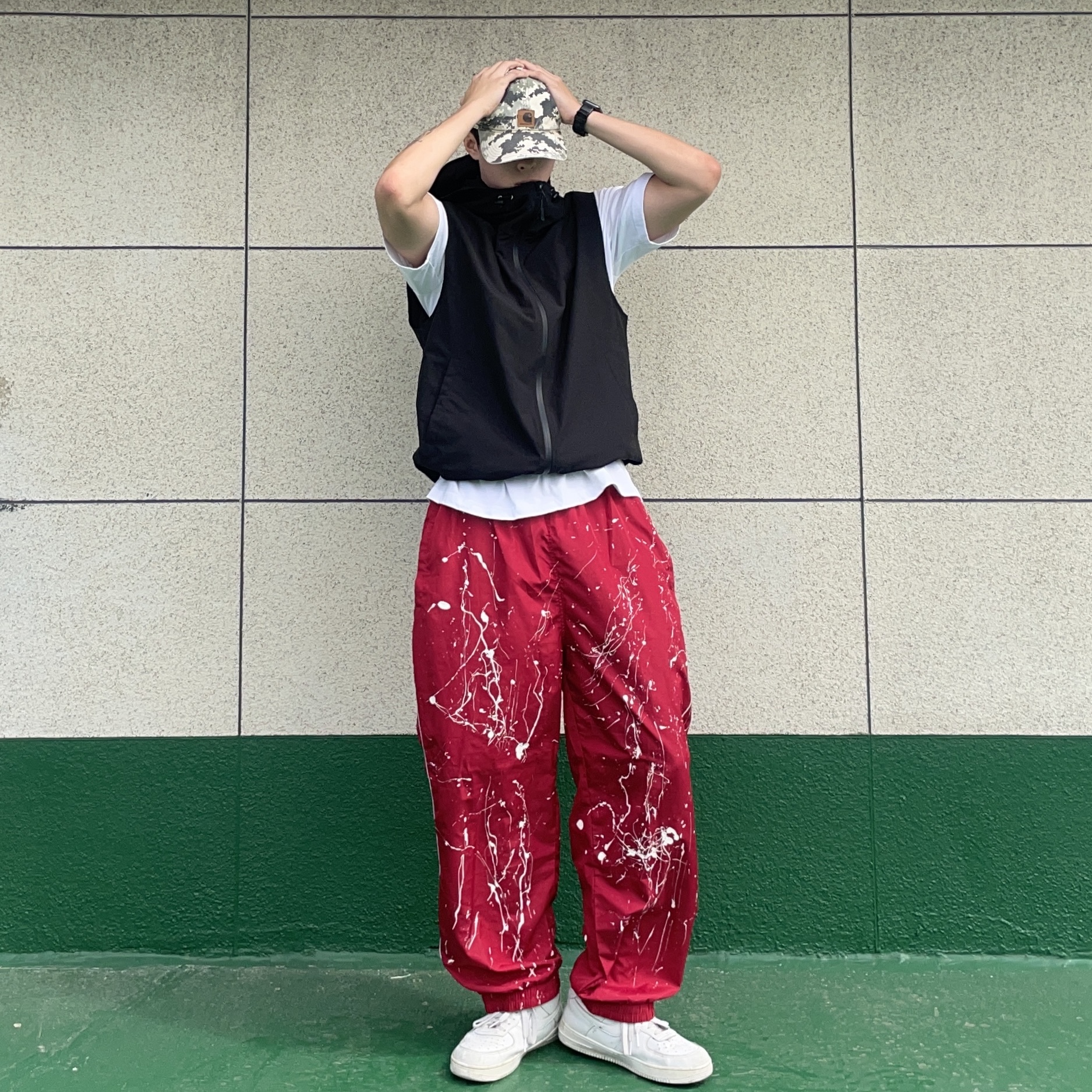 Nike Air Force 1 '07 Low White 착용 스타일 - 1
