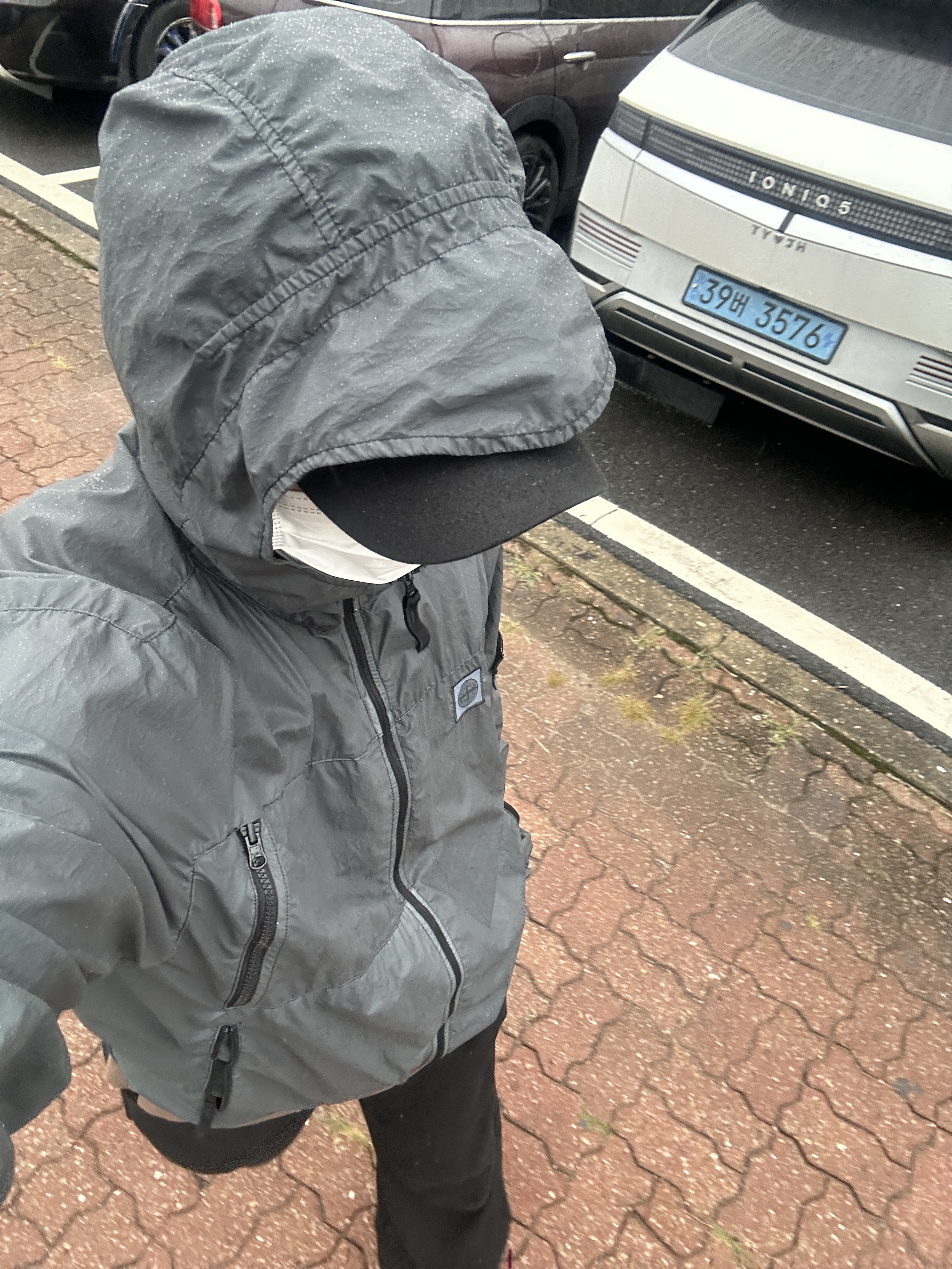 Stone Island 40522 Crinkle Reps Nylon Garment Dyed Hooded Jacket Black - 23SS, Adidas Superstar Core Black White 착용 스타일 - 2