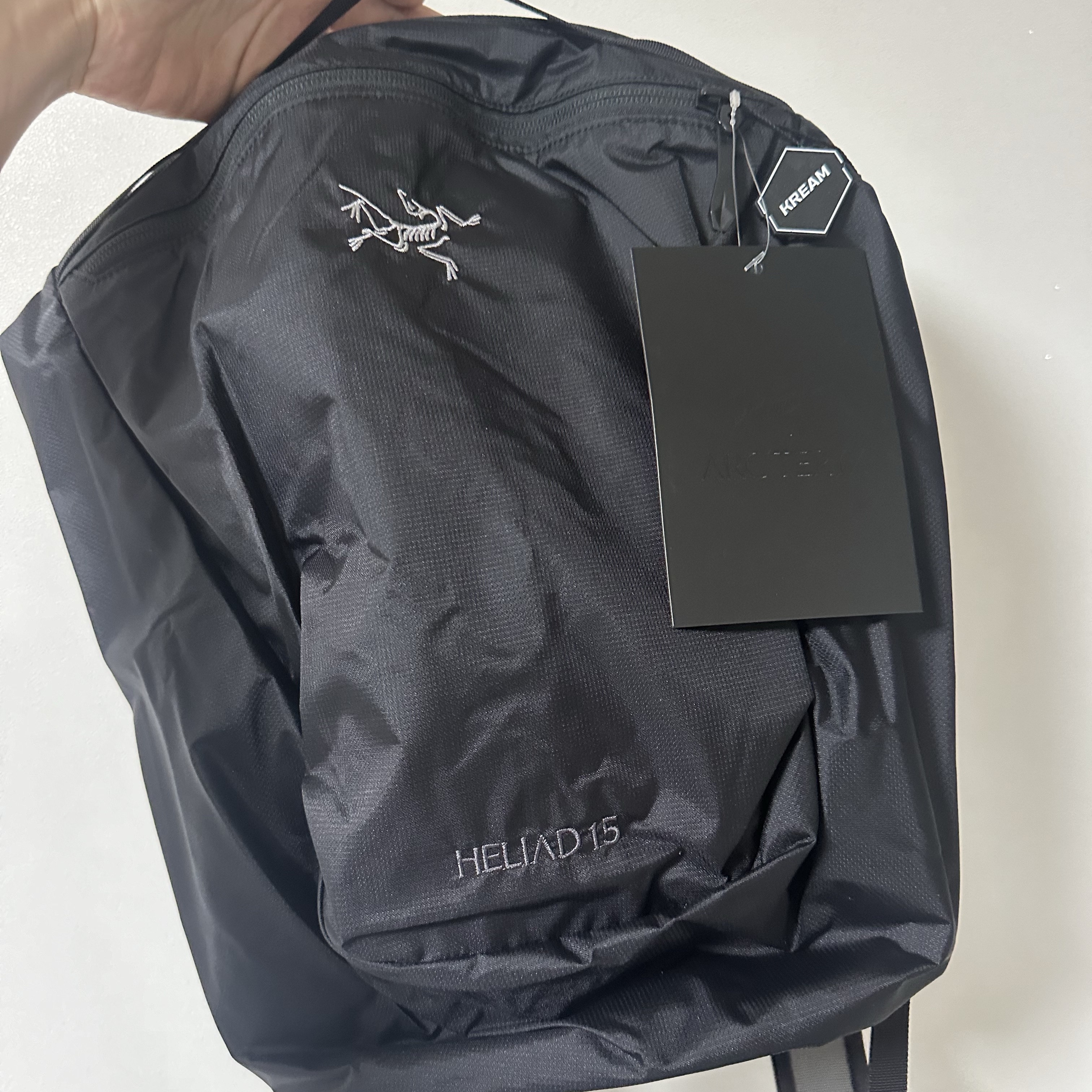 Arc'teryx Heliad 15 Backpack Black 착용 스타일
