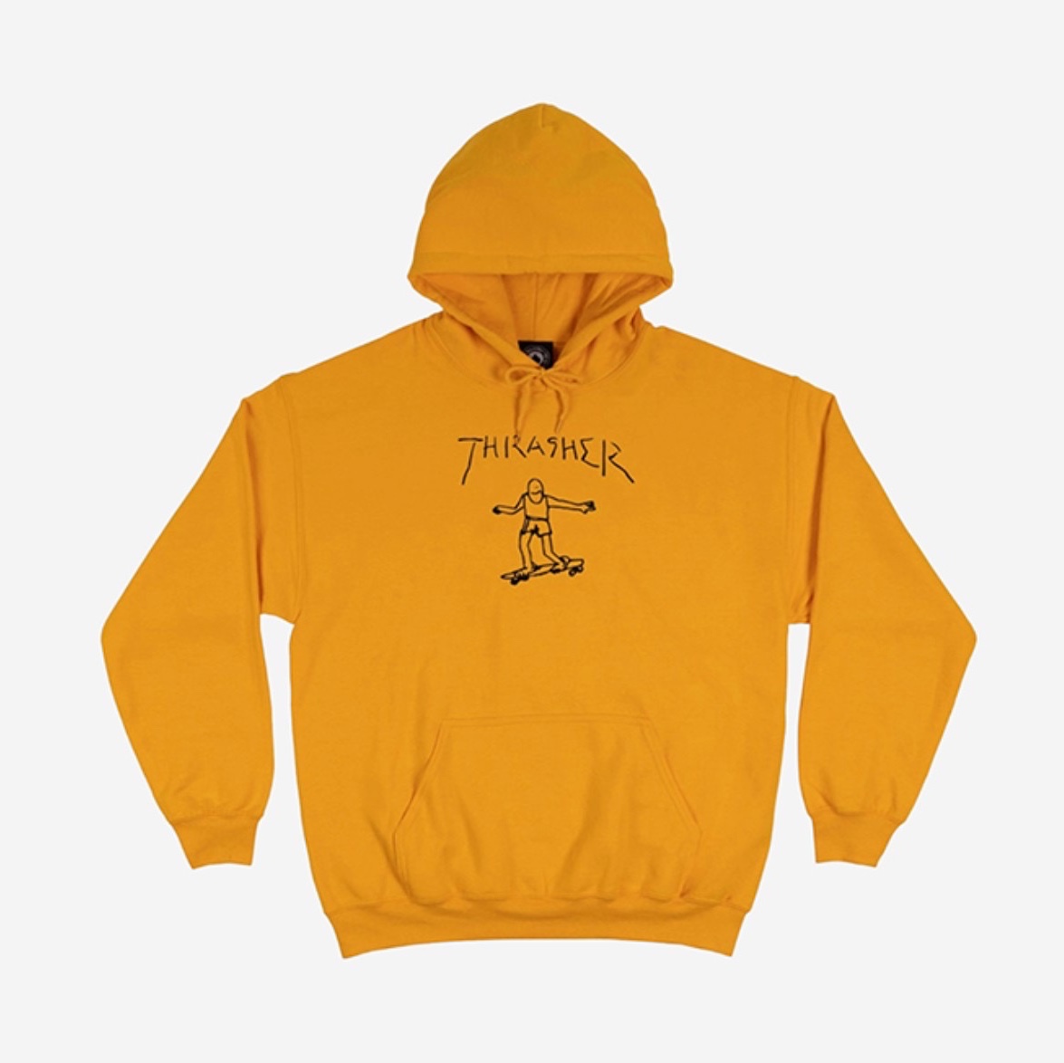 Thrasher Gonz Hood Gold, Thrasher Gonz Hood Navy White 착용 스타일 - 1