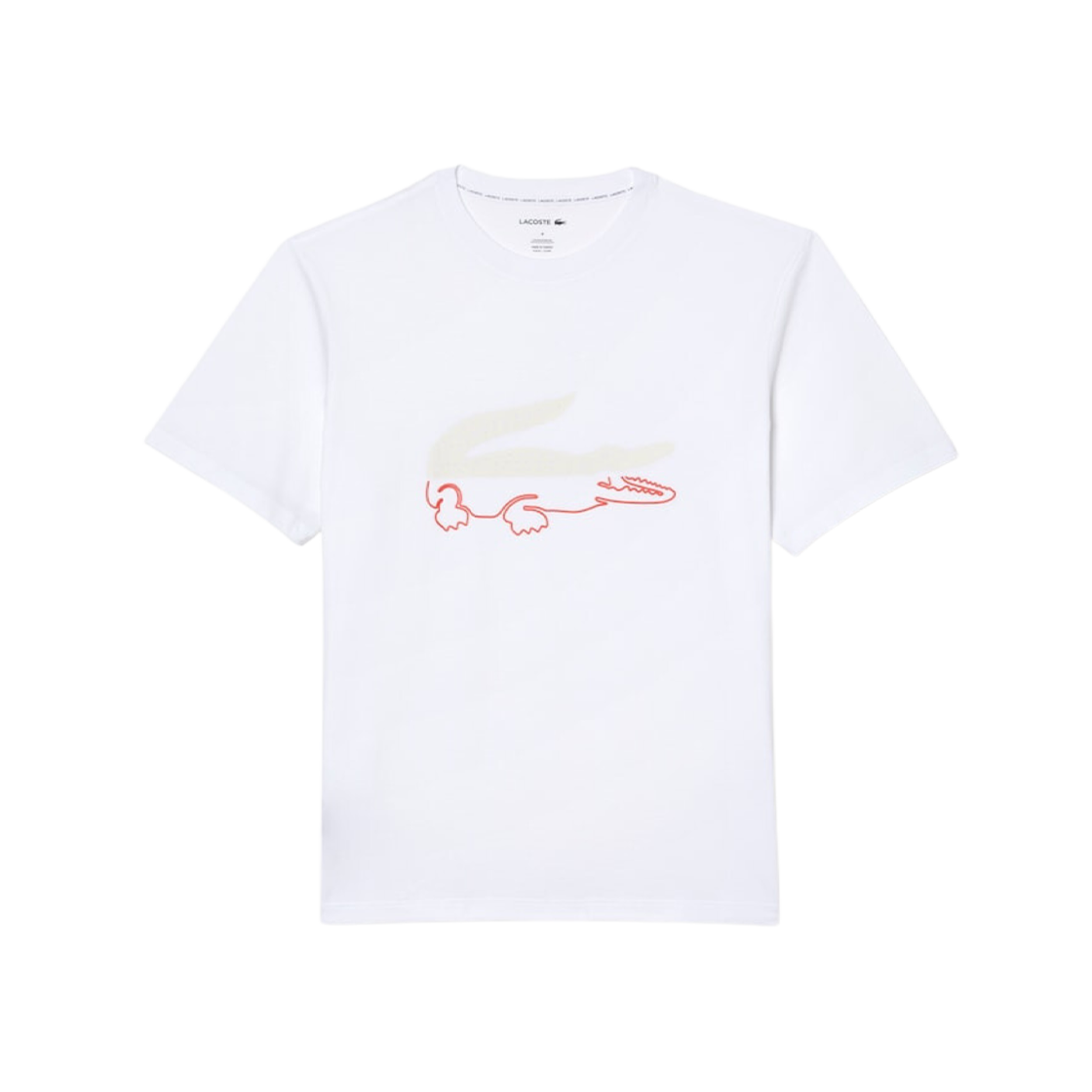 Lacoste Relaxed Fit Cotton Jersey T-Shirt White 상세 이미지 1