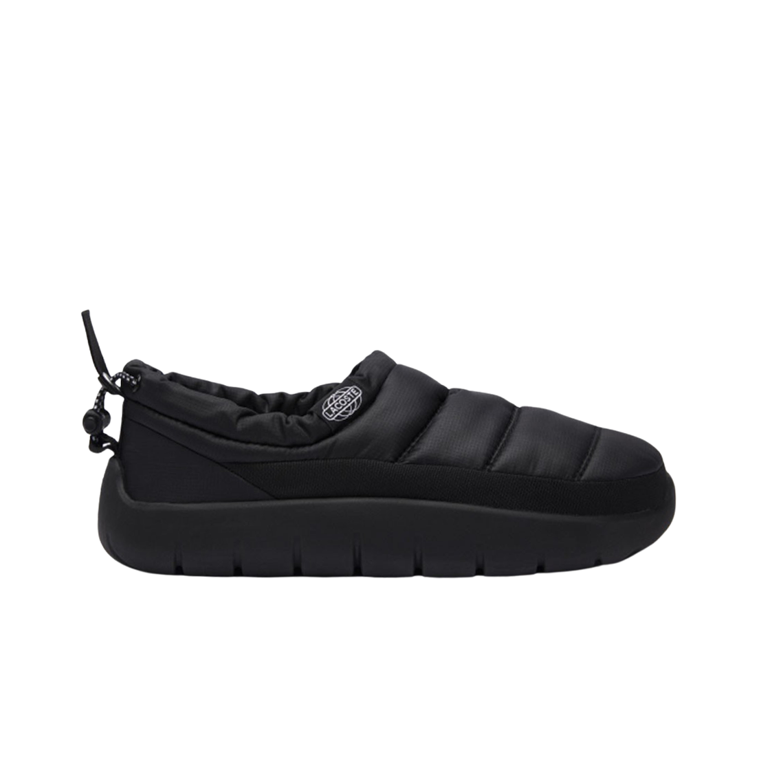 (W) 라코스테 서브 슬리퍼 223 1 CFA 블랙((W) Lacoste Serve Slipper 223 1 CFA Black) - 1