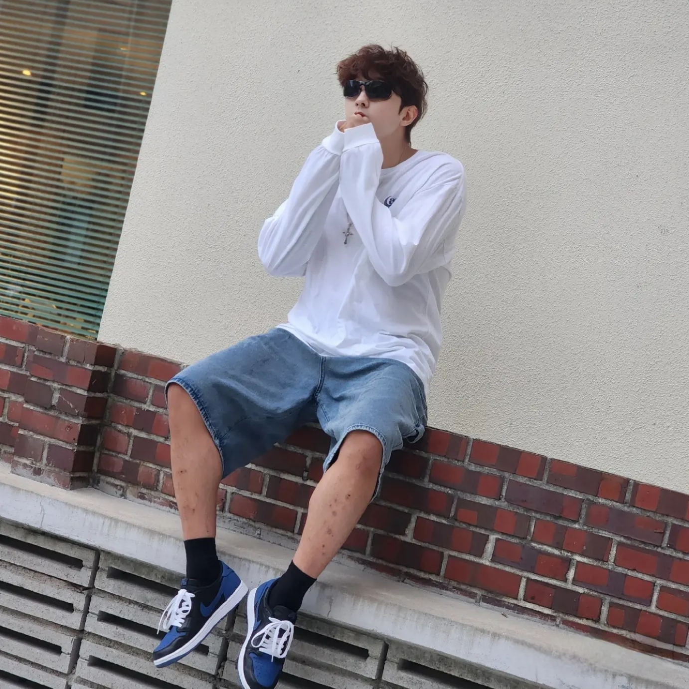 Jordan 1 Retro Low OG Mystic Navy, (W) Jordan 1 Retro Low OG Mystic Navy 착용 스타일 - 3