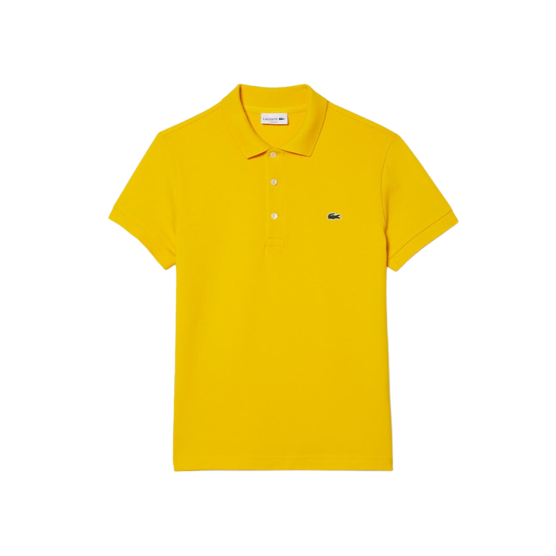 Lacoste Slim-Fit Stretch Cotton Pique Polo Shirt Yellow 상세 이미지 1