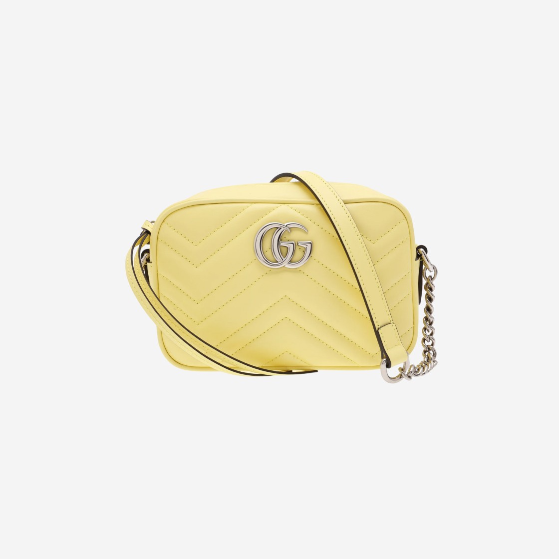 Gucci GG Marmont Quilted Shoulder Bag Yellow 상세 이미지 1