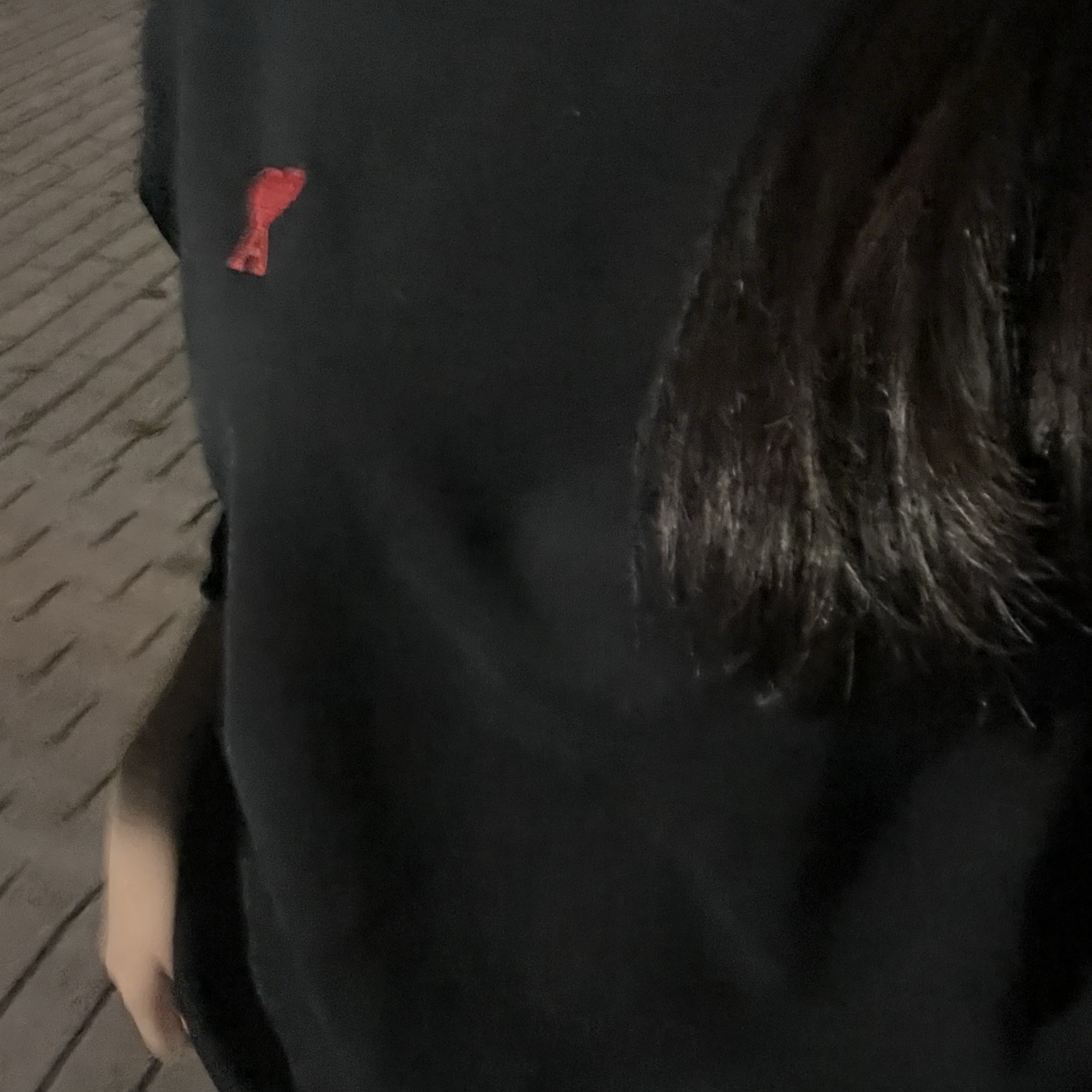 AMI de Coeur Sweatshirt Black 착용 스타일