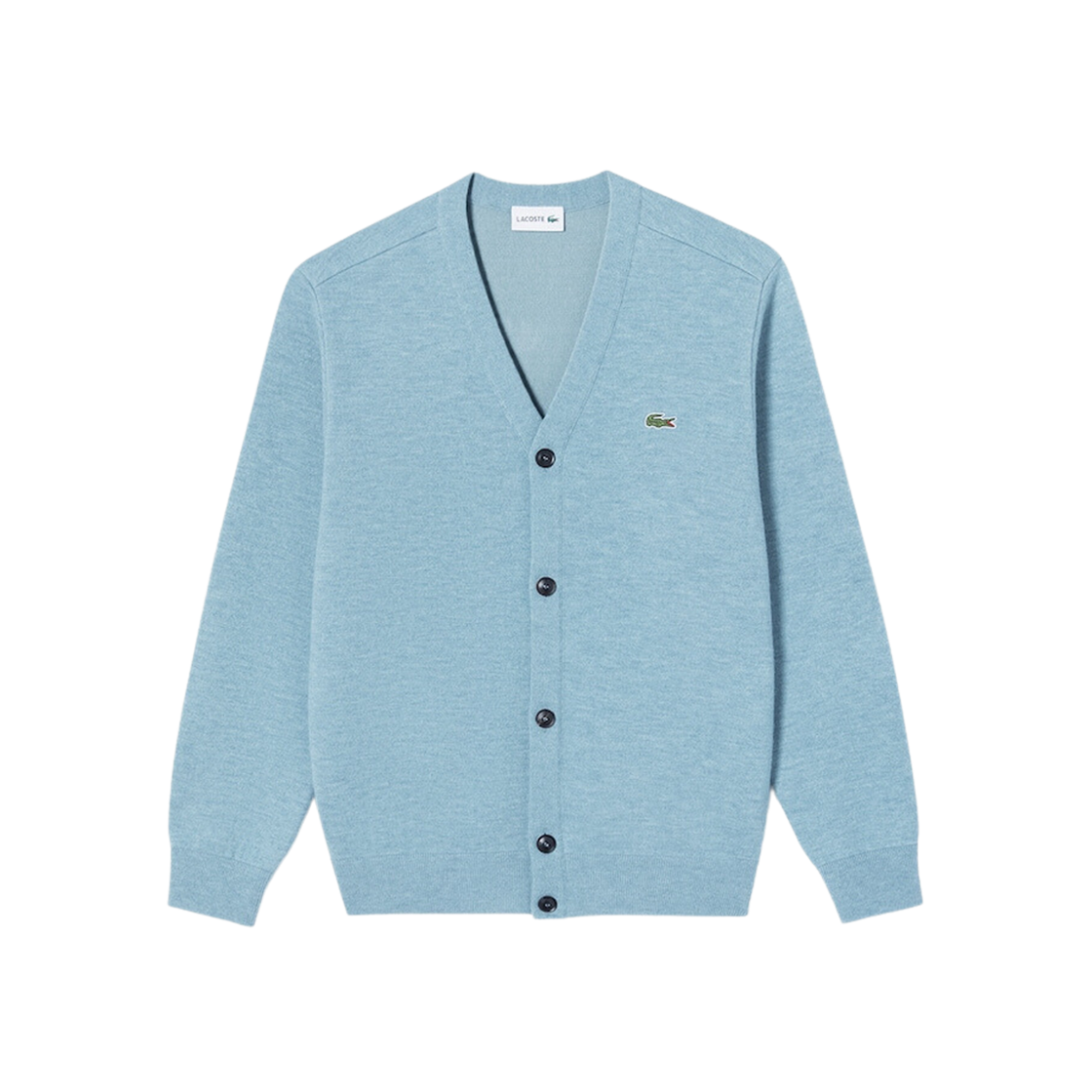 Lacoste Basic V-Neck Wool Cardigan Blue 상세 이미지 1