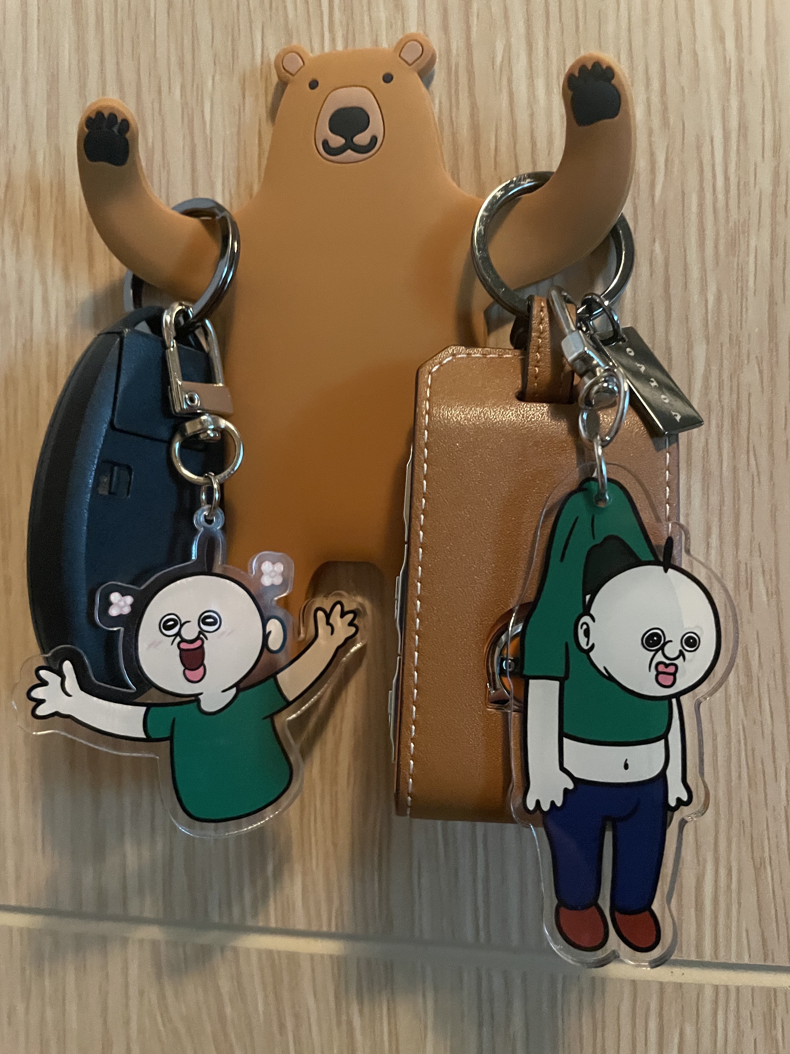 Bbangbbang Okjiyam Acrylic Keyring, Bbangbbang Hanging Acrylic Keyring 착용 스타일