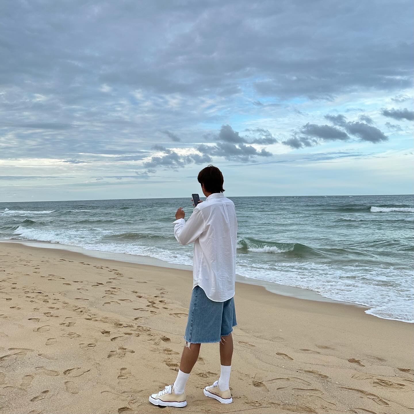 Maison Mihara Yasuhiro Peterson OG Sole Canvas Low-top Sneakers Natural, [30% 적립] Polo Ralph Lauren Classic Fit Garment Dyed Oxford Shirt White 착용 스타일