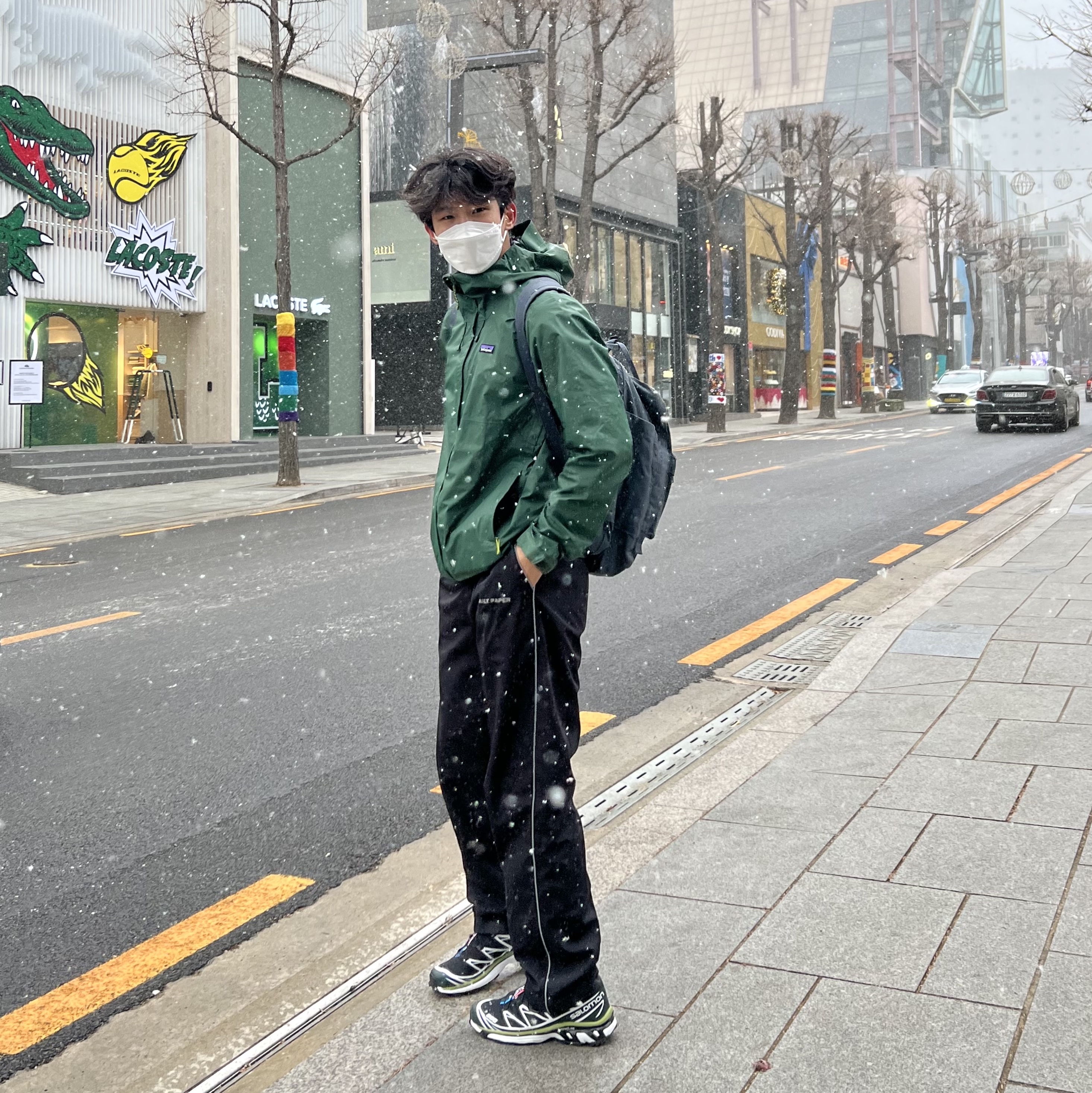 Salomon XT-6 Scarab Black 착용 스타일