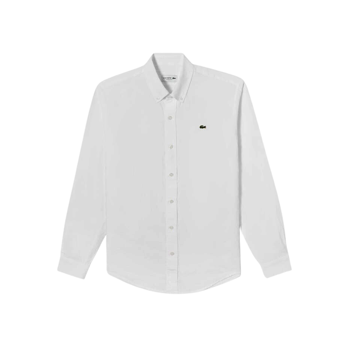 Lacoste Solid Linen Shirt White 상세 이미지 1