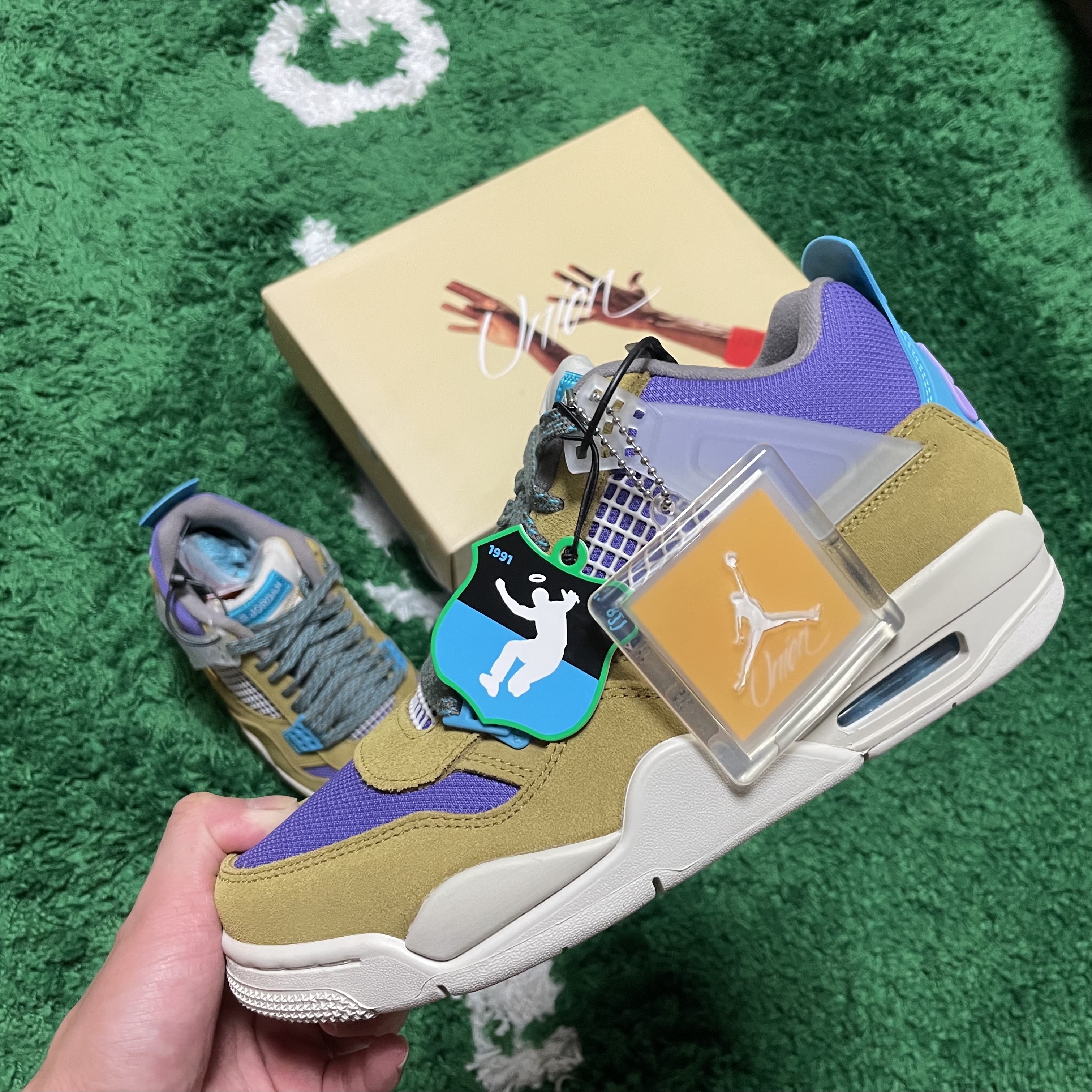 Jordan 4 x Union Retro SP Desert Moss 착용 스타일 - 2