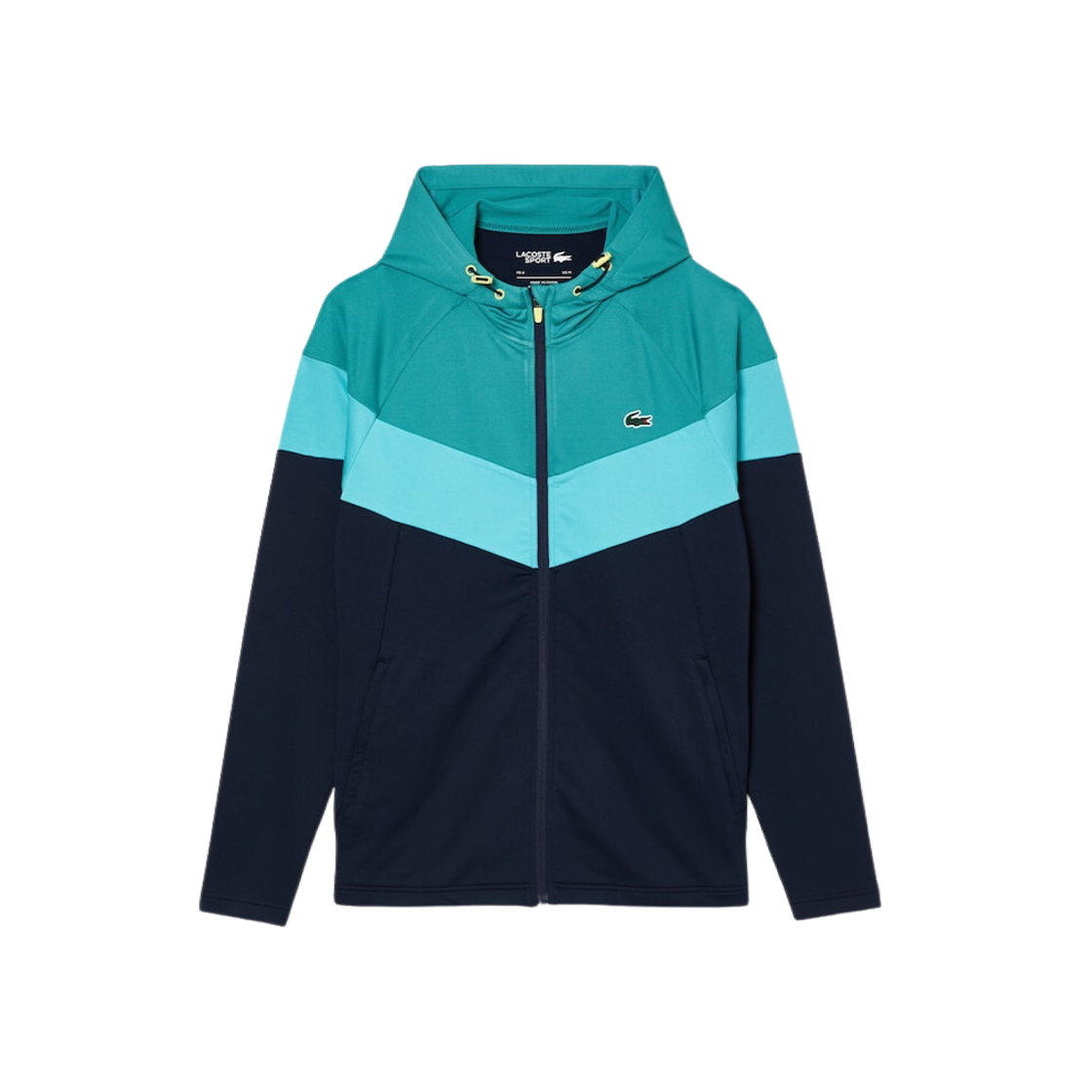 Lacoste Technical Double Faced Training Hoodie Zip-Up Sweat Blue Navy Blue 상세 이미지 1