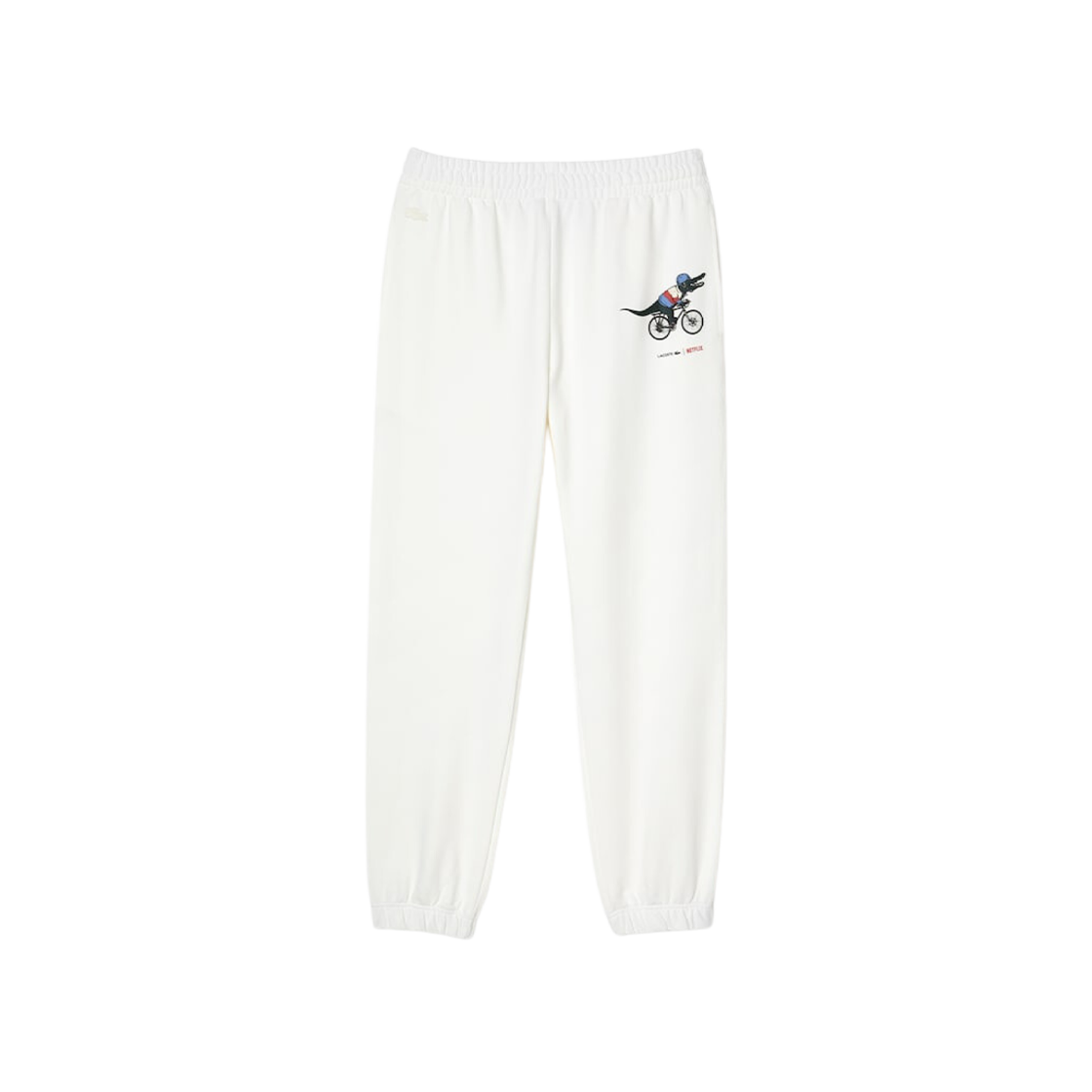 Lacoste X Netflix Croc Printed Track Pants White 상세 이미지 1