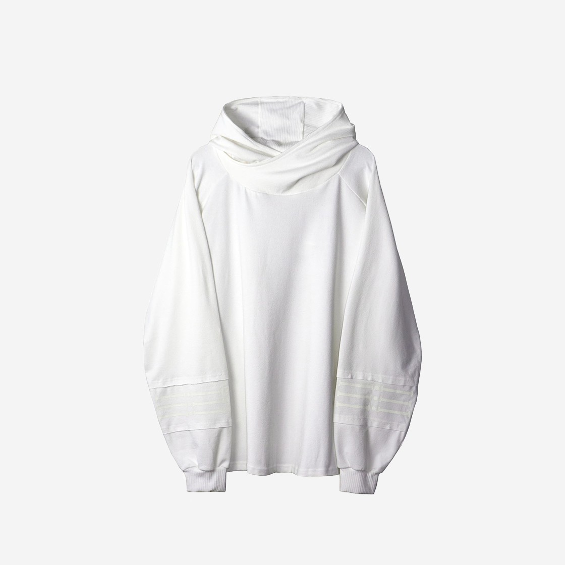 Ignota Core:6 Cut Hoodie White 상세 이미지 1