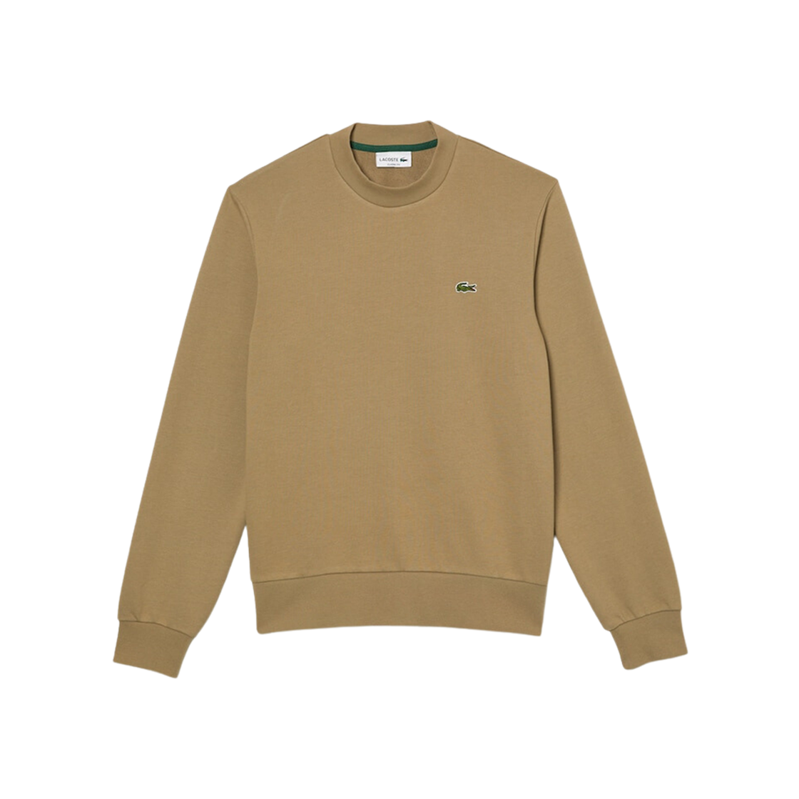 Lacoste Classic Fit Crewneck Fleece Sweatshirt Beige 상세 이미지 1