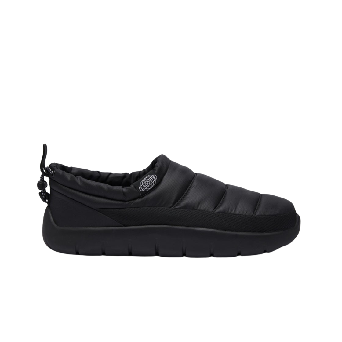 (W) 라코스테 서브 슬리퍼 223 1 CMA 블랙((W) Lacoste Serve Slipper 223 1 CMA Black) - 1