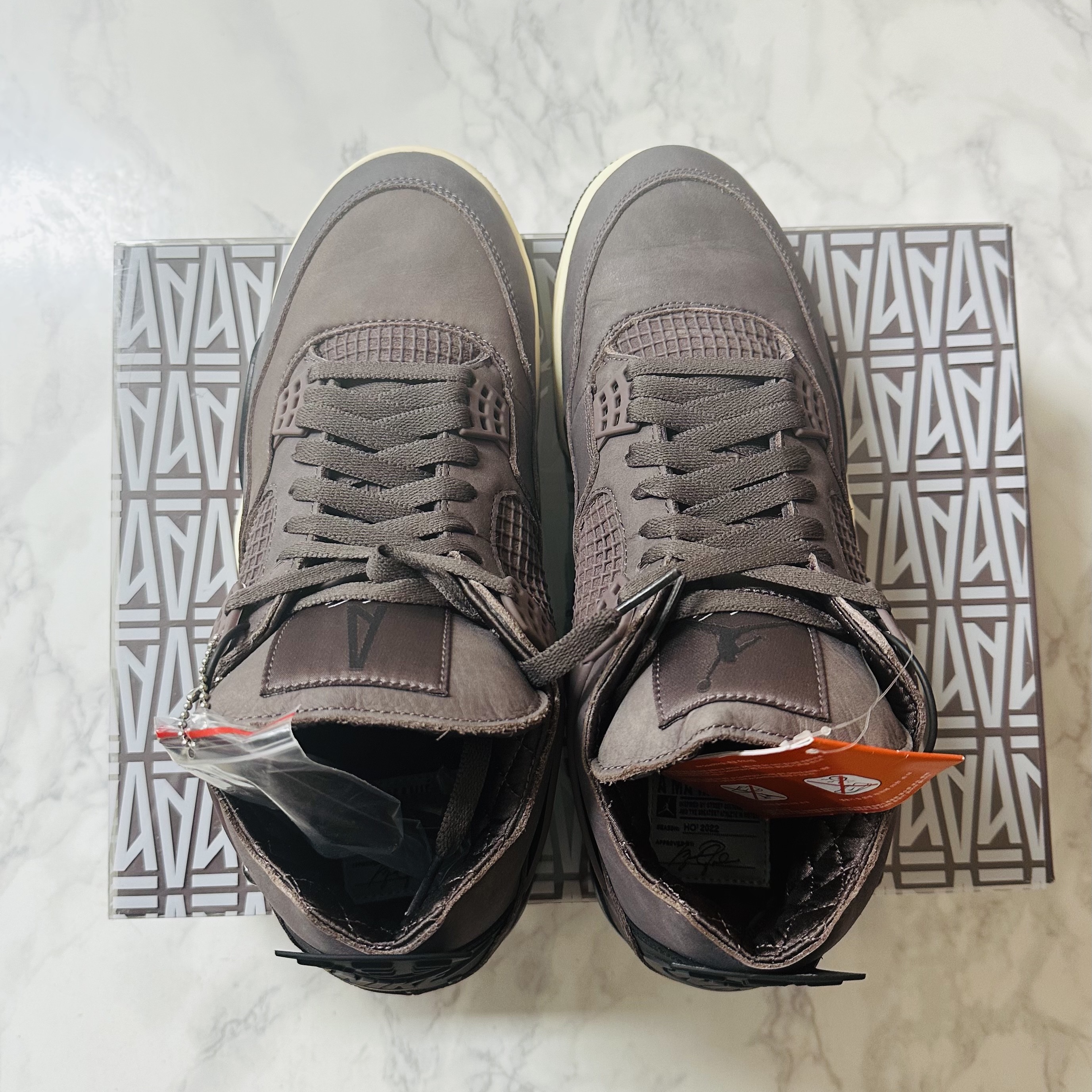 Jordan 4 x A Ma Maniere Retro Violet Ore 착용 스타일 - 3
