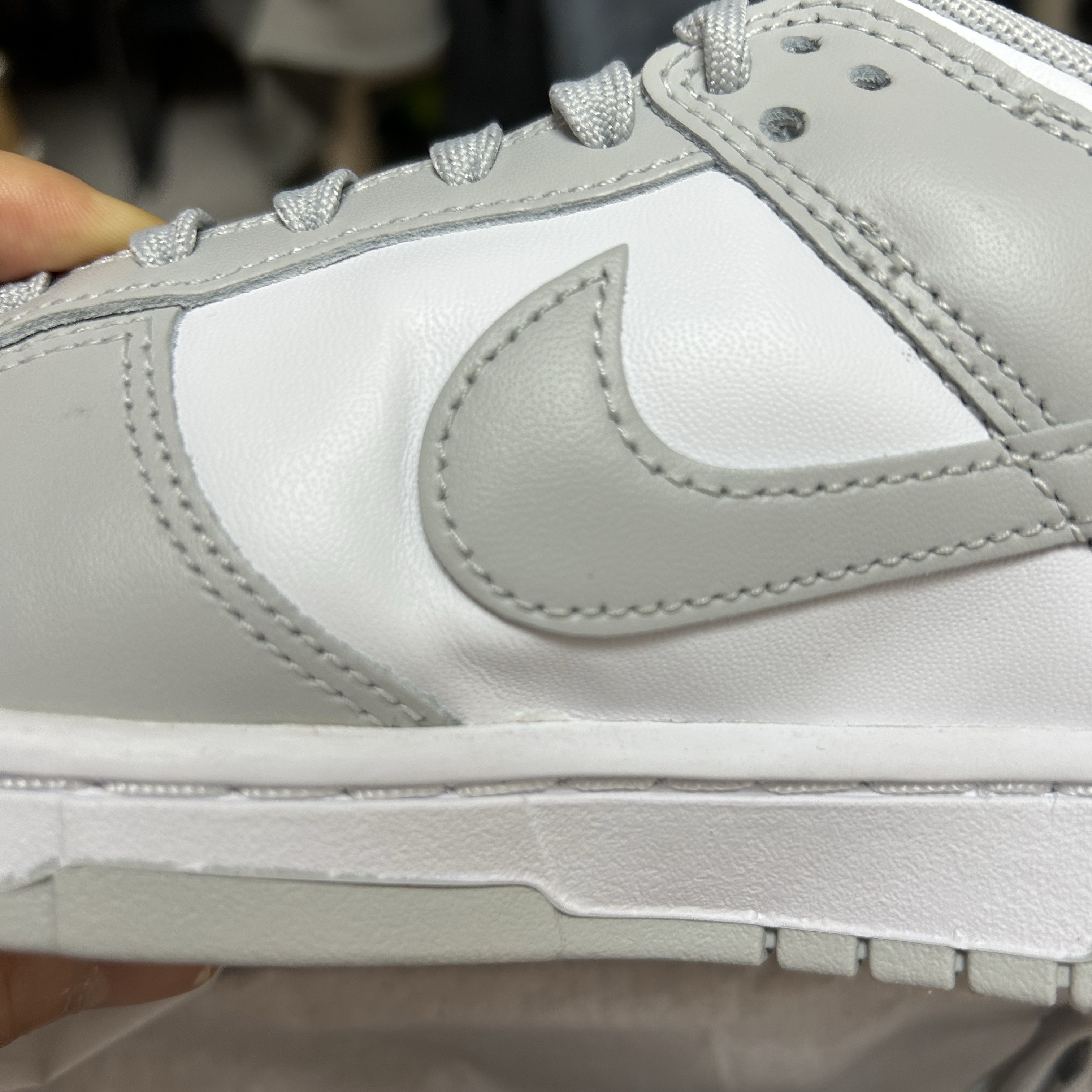 Nike Dunk Low Retro Grey Fog 착용 스타일 - 1