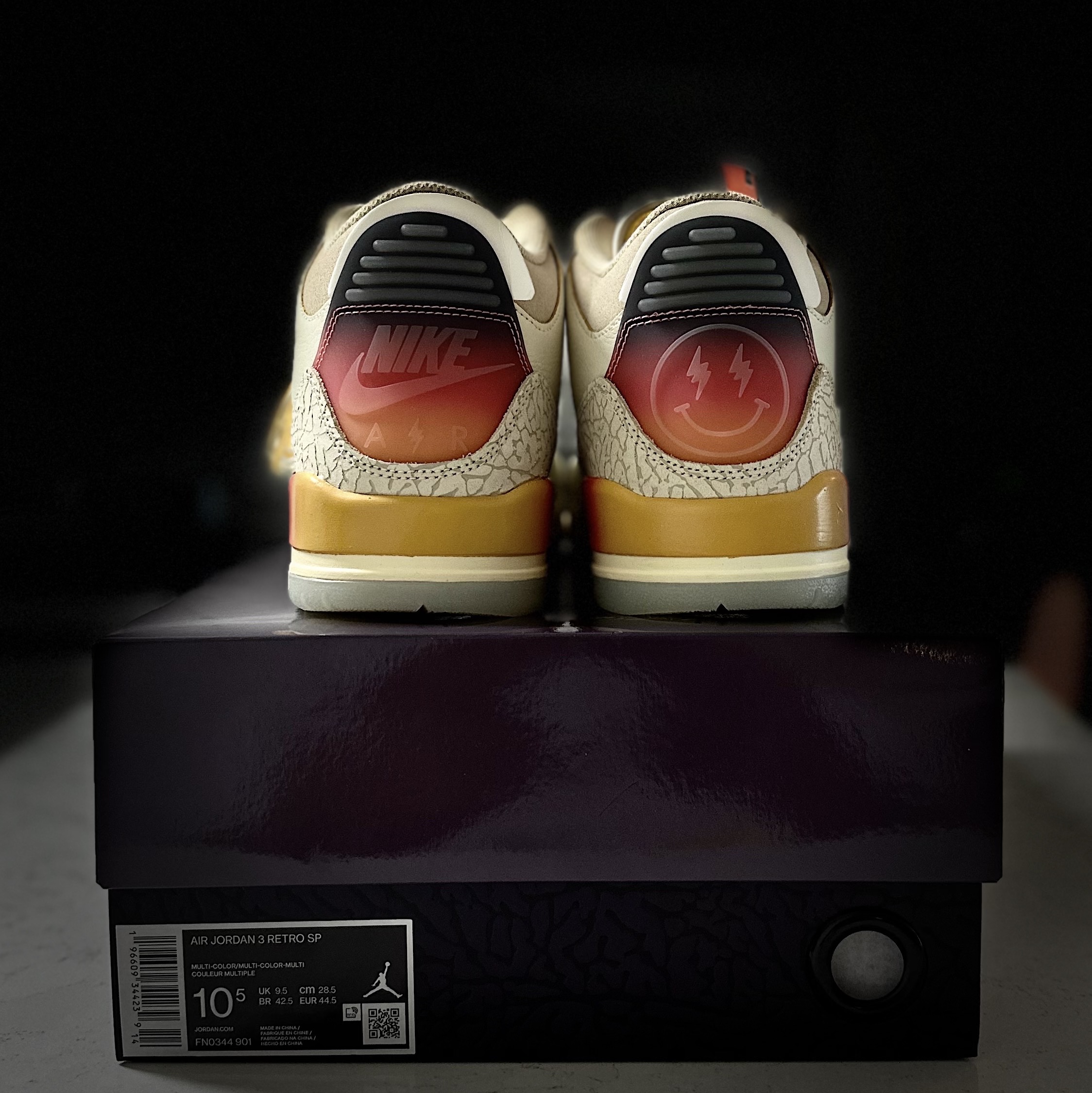 Jordan 3 x J Balvin Retro SP Sunset 착용 스타일 - 1