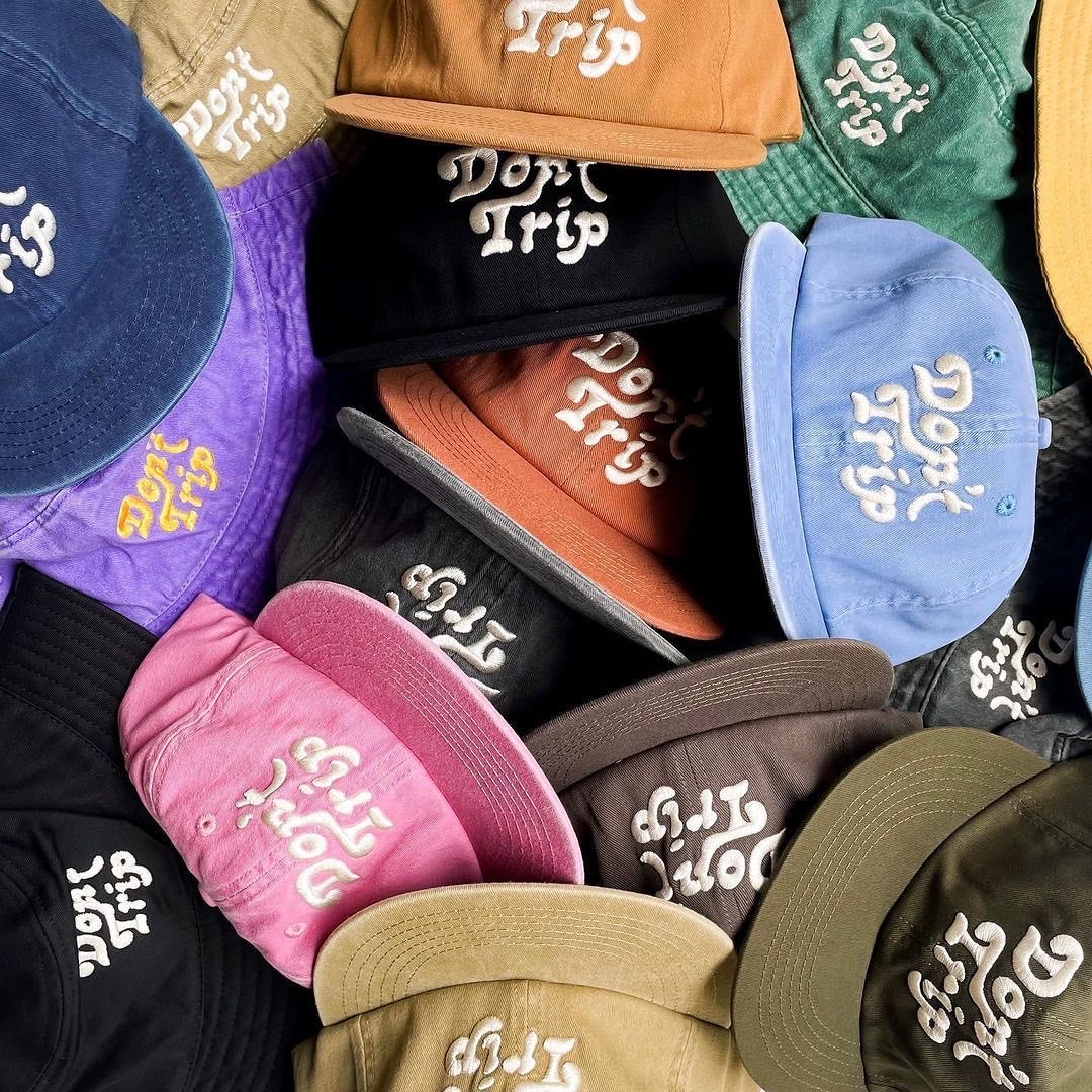 Free & Easy Don't Trip Washed Hat Light Blue 착용 스타일 - 1