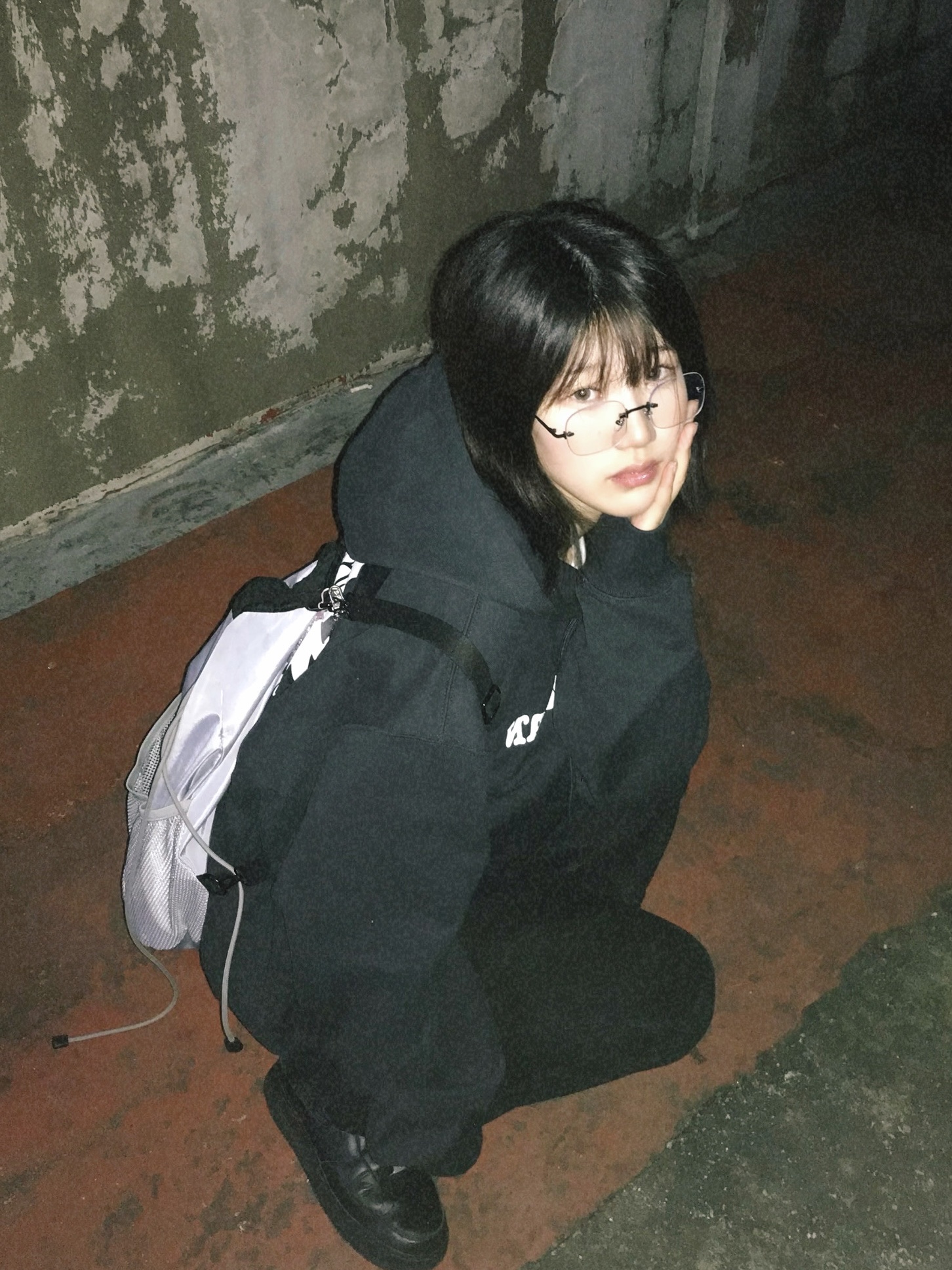 Verdy x Haus Dosan Hoodie Black, (W) Nike Air Force 1 '07 Low Triple Black 착용 스타일 - 1