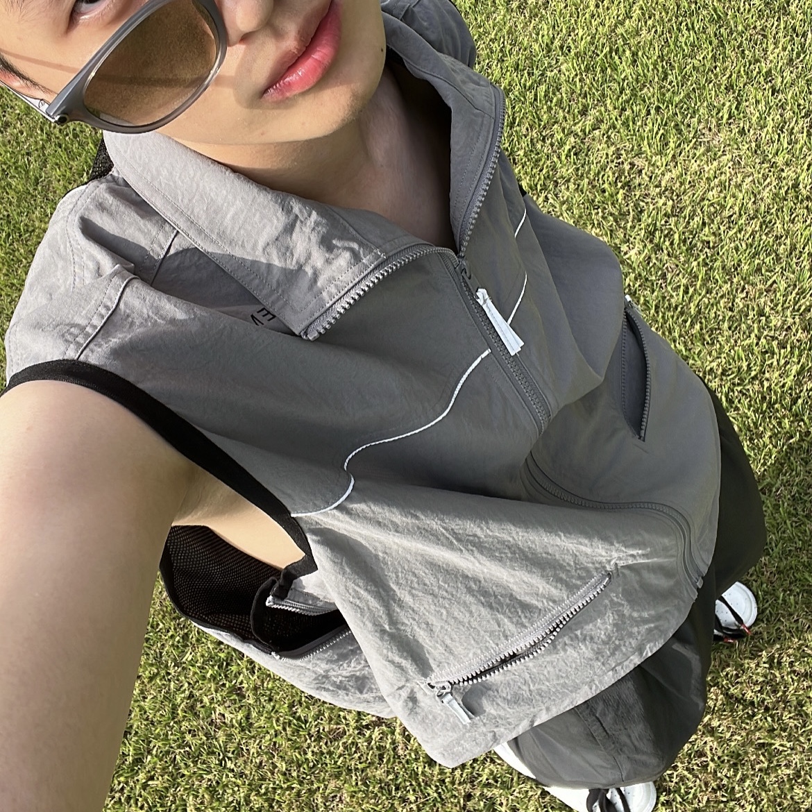 Cav Empt Nylon Zip Vest Grey - 23SS, Nike x Peaceminusone Air Force 1 Low Para-Noise 2.0 착용 스타일 - 2