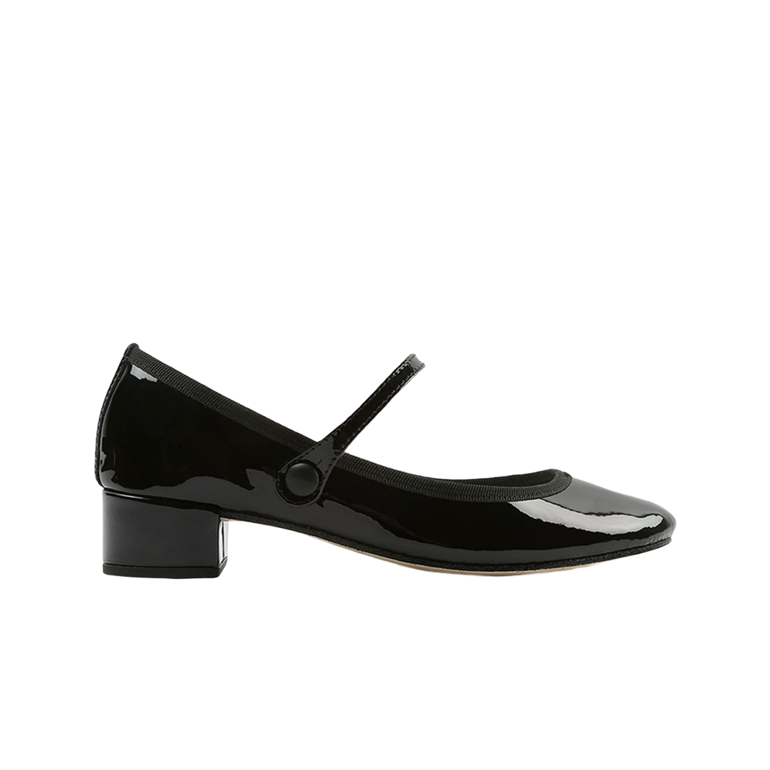 (W) 레페토 로즈 페이턴트 레더 발레리나 블랙((W) Repetto Rose Patent Leather Ballerinas Black)