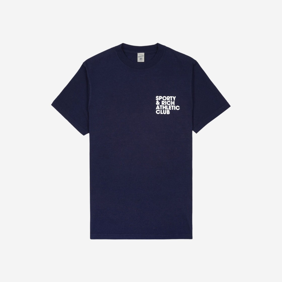 Sporty & Rich Athletic Club T-Shirt Navy Whtie 상세 이미지 2