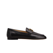 (W) Tod’s T Timeless Leather Loafers Black