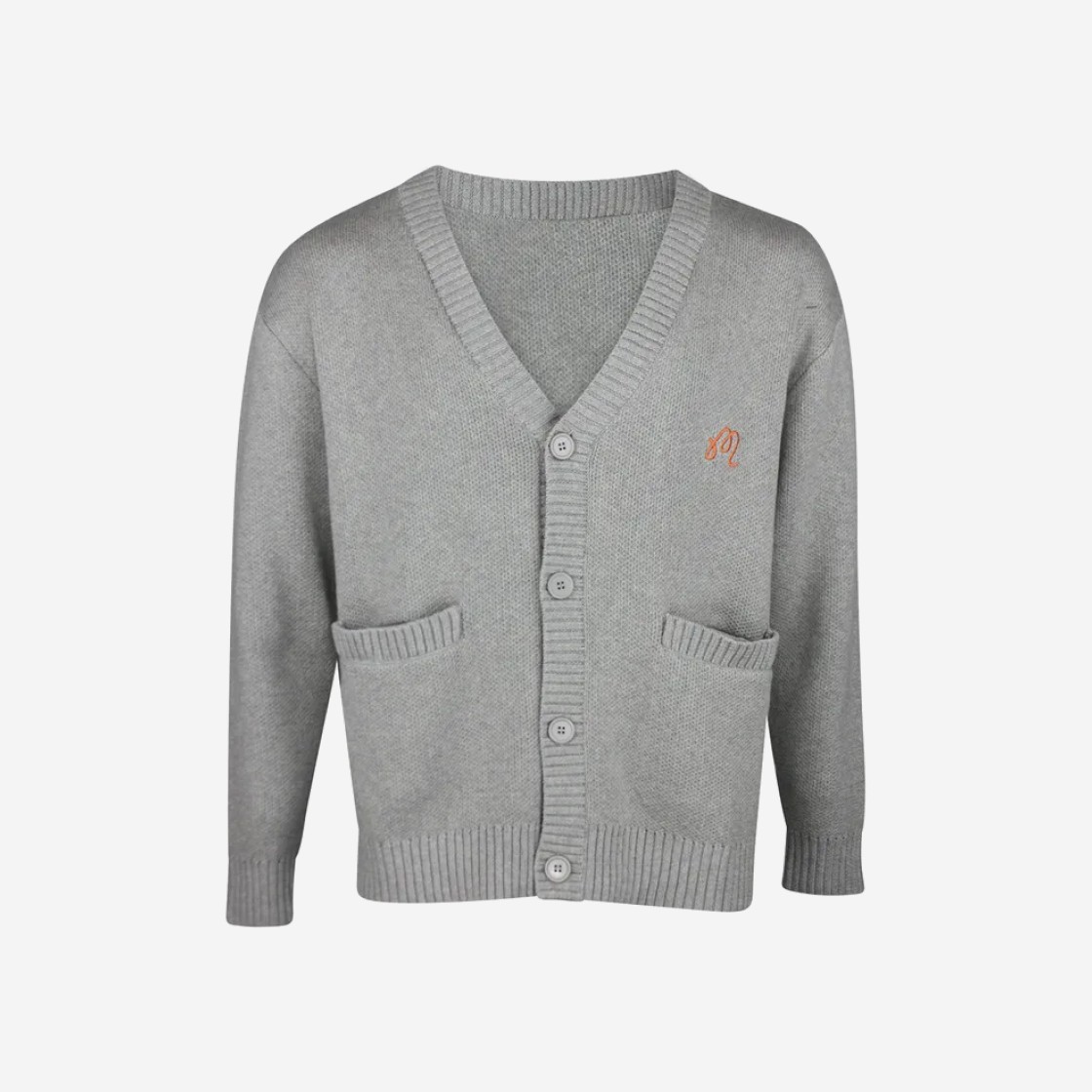 Malbon Golf Legends Cardigan Heather Grey 상세 이미지 1