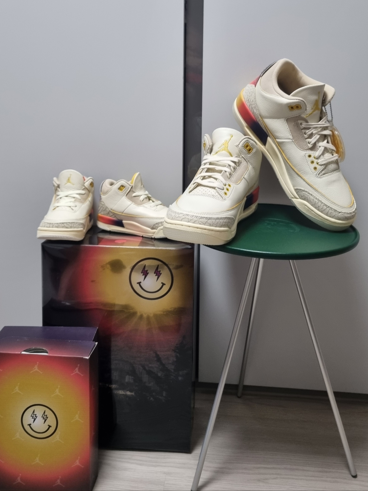 Jordan 3 x J Balvin Retro SP Sunset, (TD) Jordan 3 x J Balvin Retro SP Sunset 착용 스타일 - 2