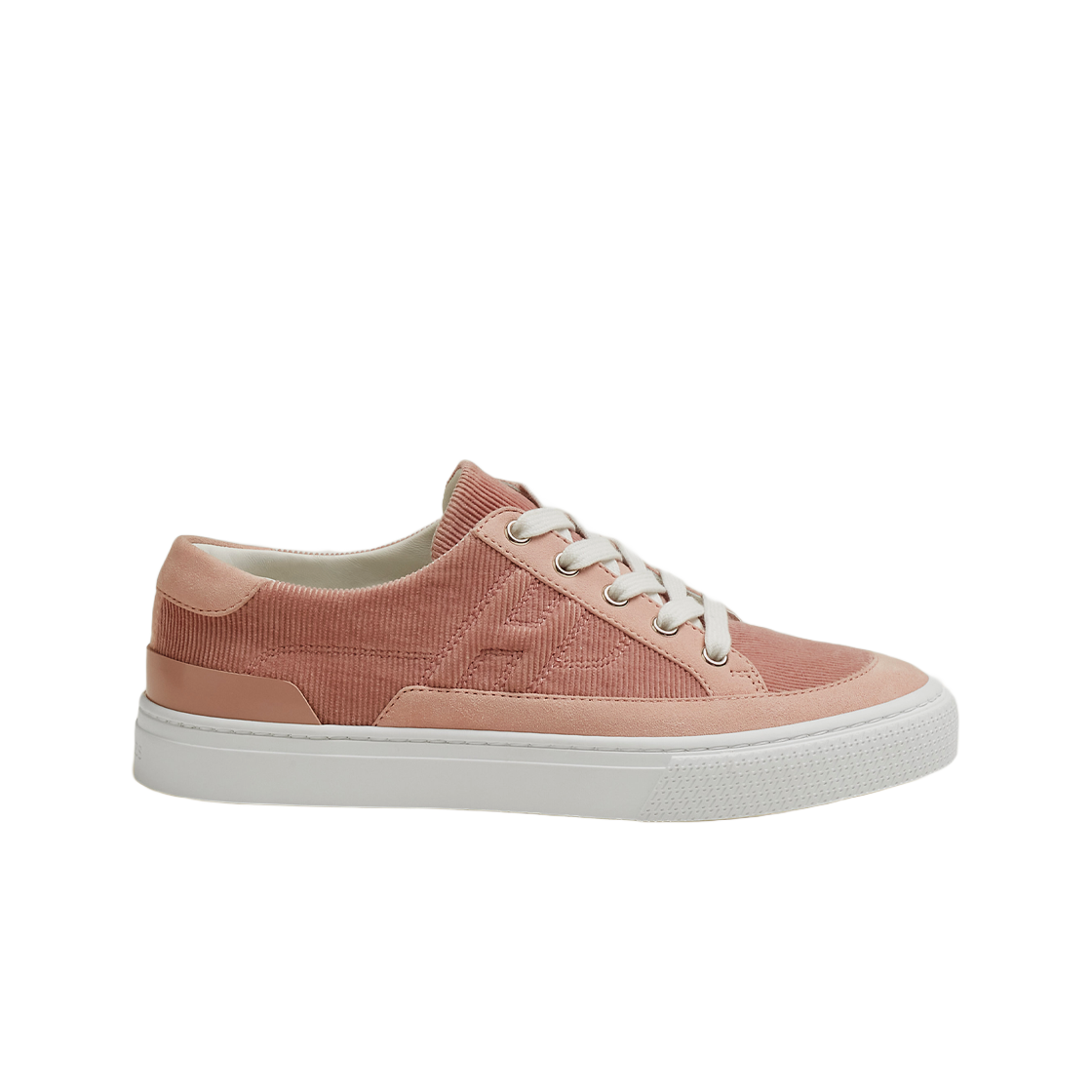 H222189ZR0 (W) Hermes Deep Sneakers Goatskin & Rose Opaline