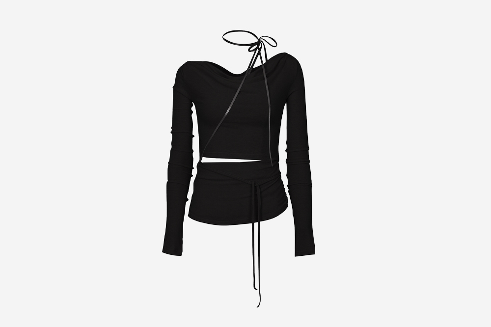 Pain Or Pleasure Women Suave Top Black 상세 이미지 1