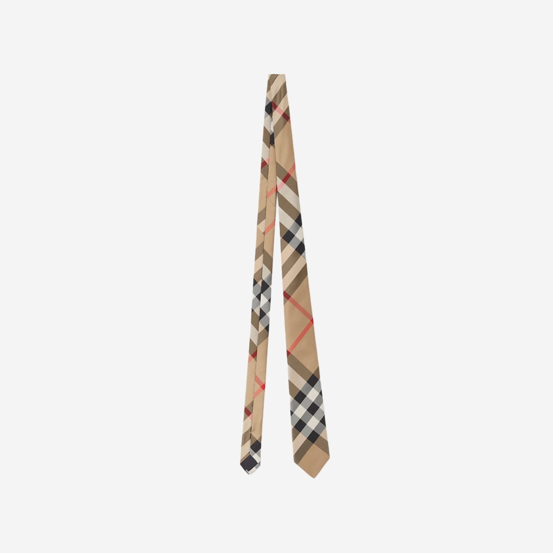 Burberry Classic Cut Check Silk Tie Archive Beige 상세 이미지 1