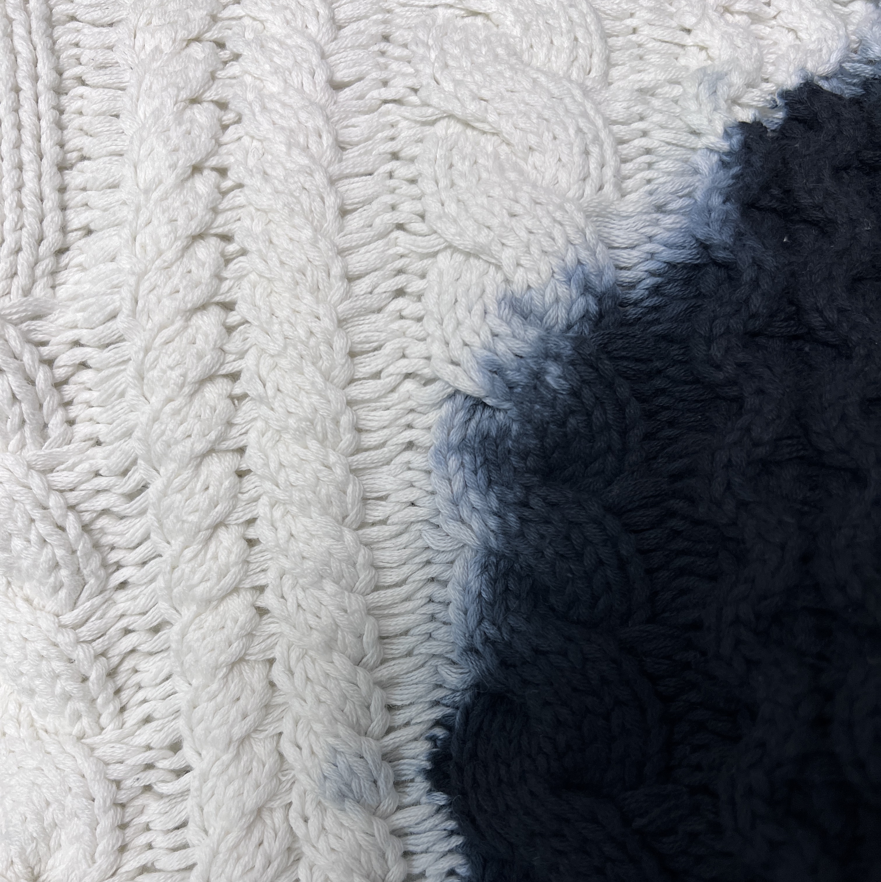 Stussy Tie Dye Fisherman Sweater Black 착용 스타일 - 4