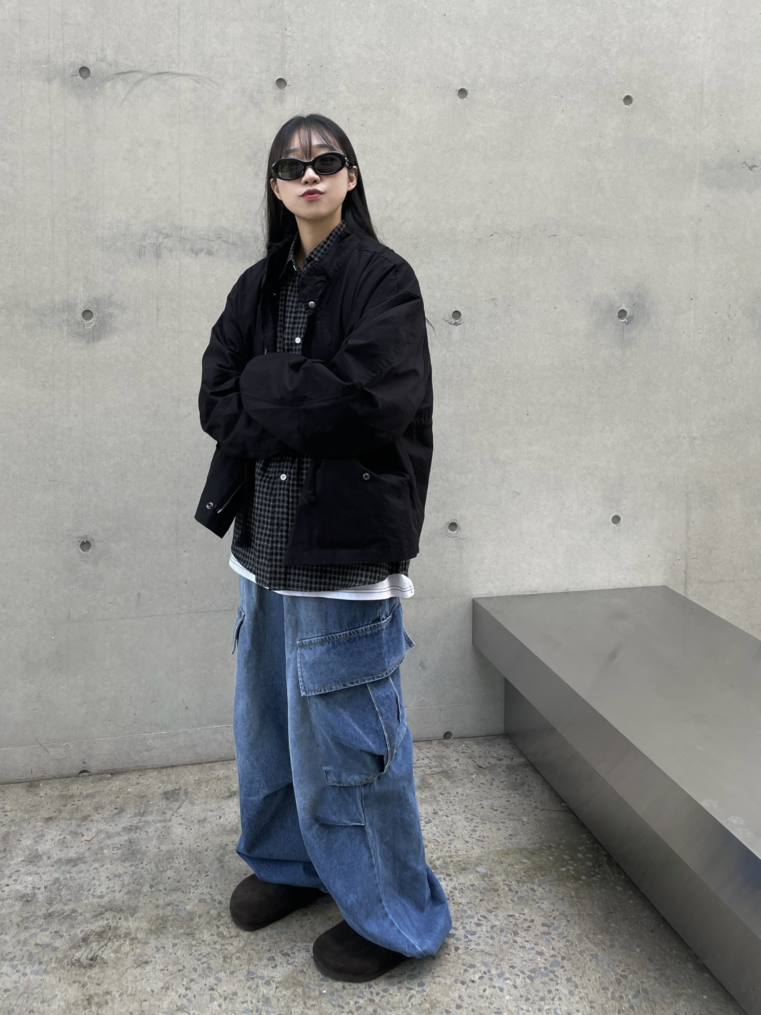Birkenstock Boston Soft Footbed Mocha - Regular, Gentle Monster x Maison Margiela MM005 Black Black 착용 스타일 - 1