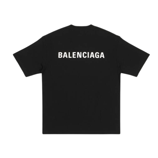 발렌시아가 뉴 카피라이트 미디움 핏 티셔츠 블랙