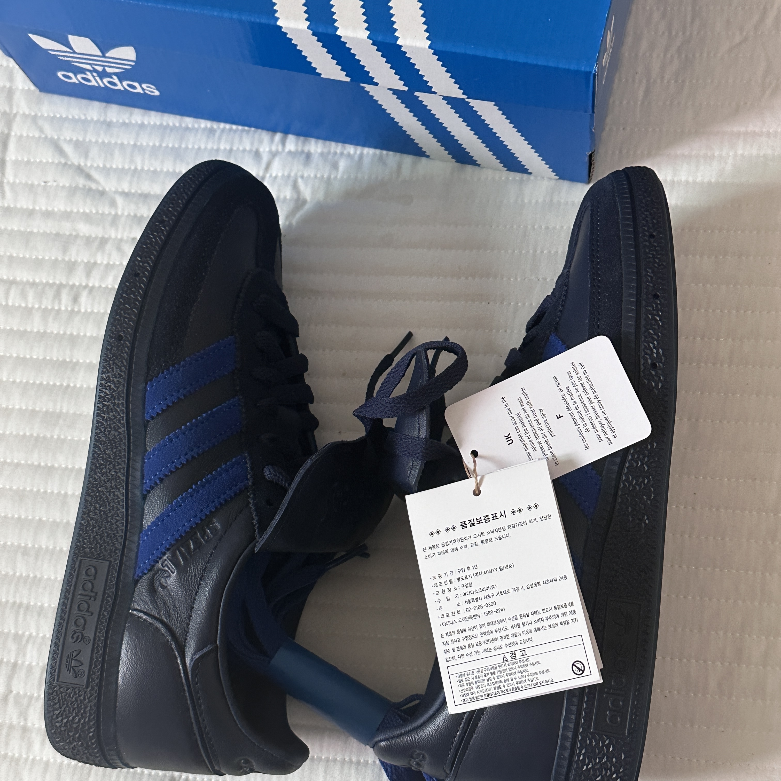 Adidas Spezial Handball Night Indigo Power Blue 착용 스타일 - 2