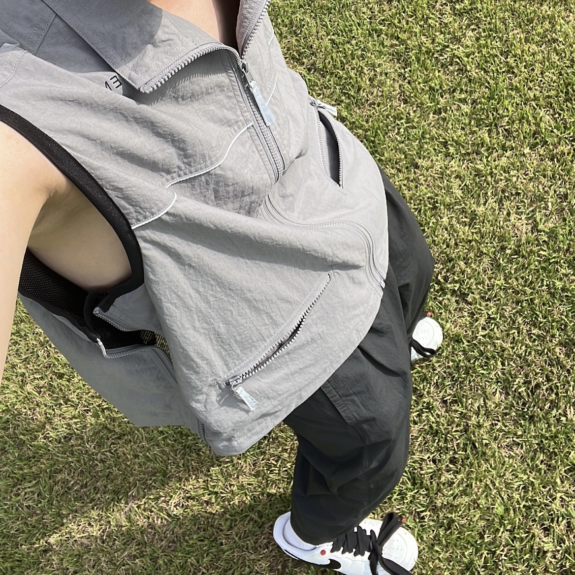 Cav Empt Nylon Zip Vest Grey - 23SS, Nike x Peaceminusone Air Force 1 Low Para-Noise 2.0 착용 스타일 - 3