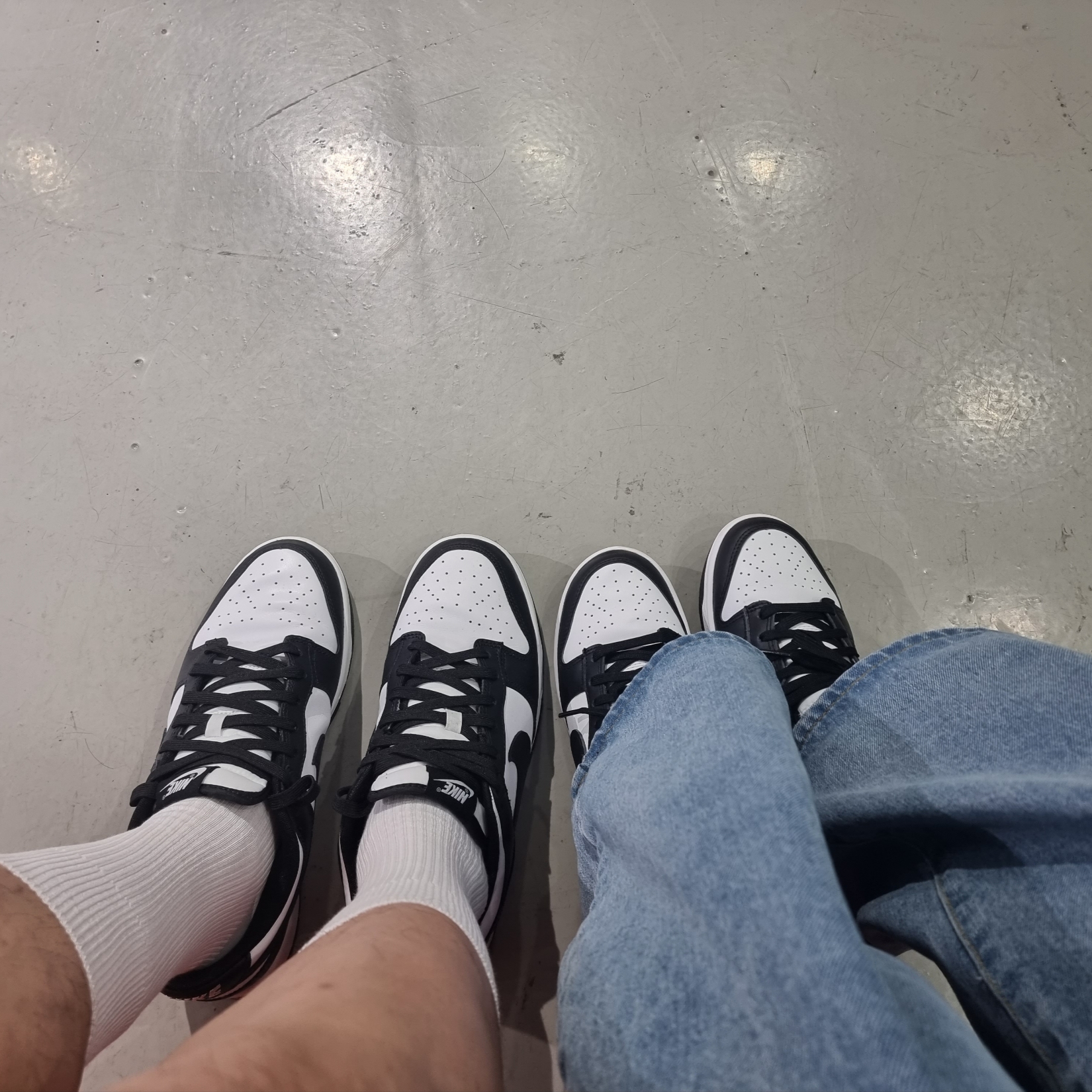 Nike Dunk Low Retro Black, (W) Nike Dunk Low Black 착용 스타일