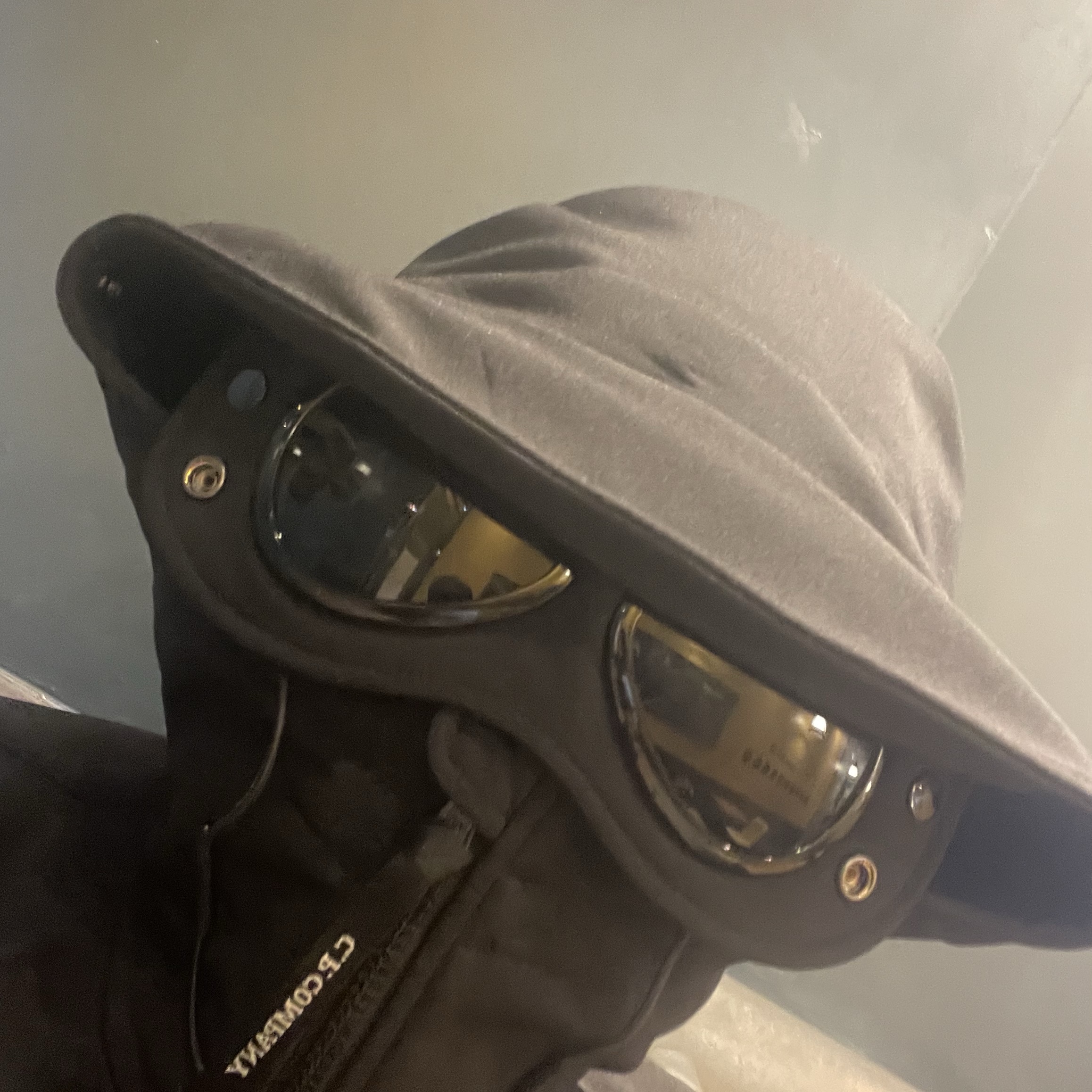 C.P. Company Shell-R Goggle Jacket Black - 22FW 착용 스타일 - 2