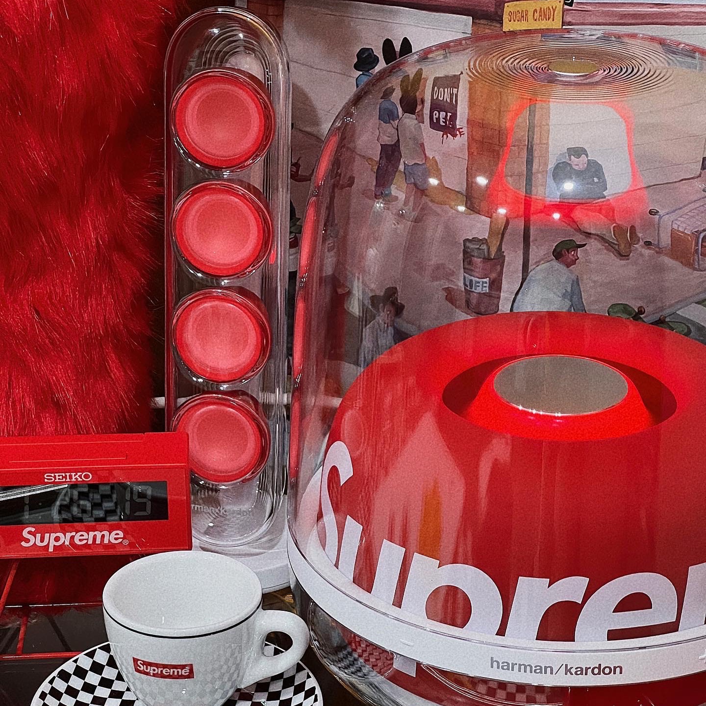 Supreme x Harman Kardon Soundsticks White (Korean Ver.) - 23FW 착용 스타일 - 2