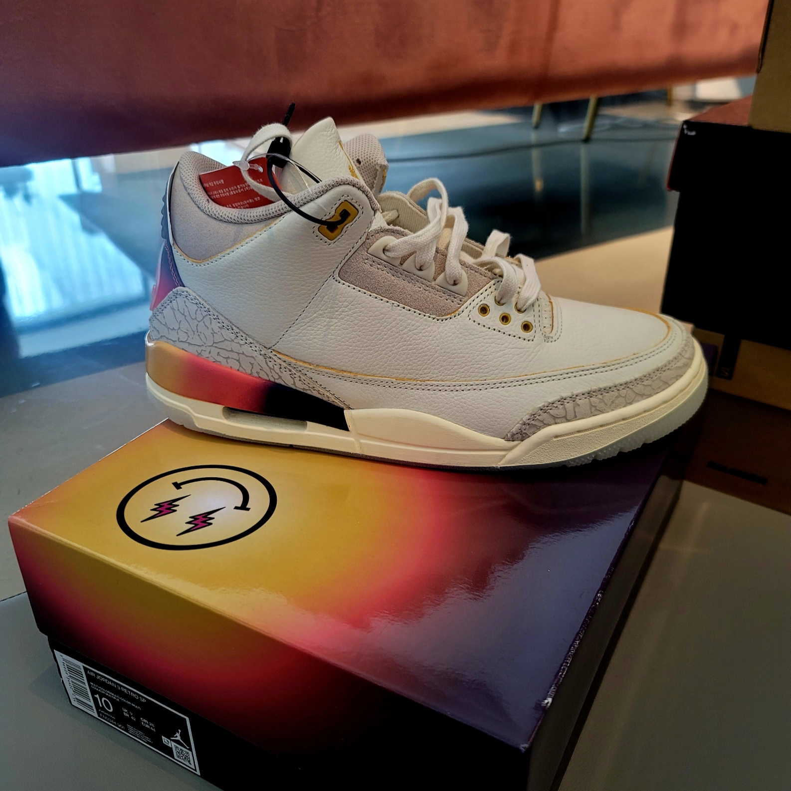 Jordan 3 x J Balvin Retro SP Sunset 착용 스타일 - 1