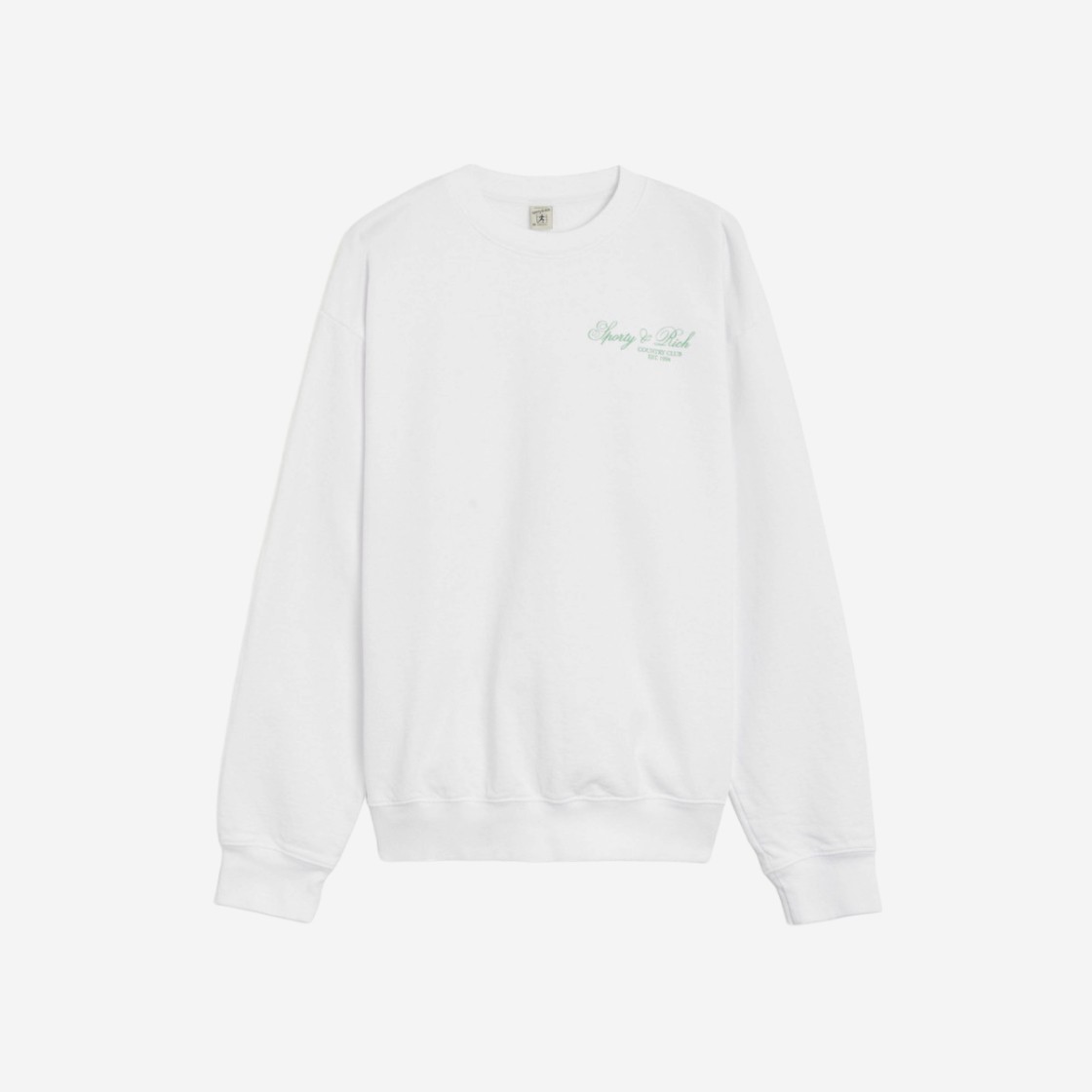 Sporty & Rich Villa Crewneck White Jade 상세 이미지 1