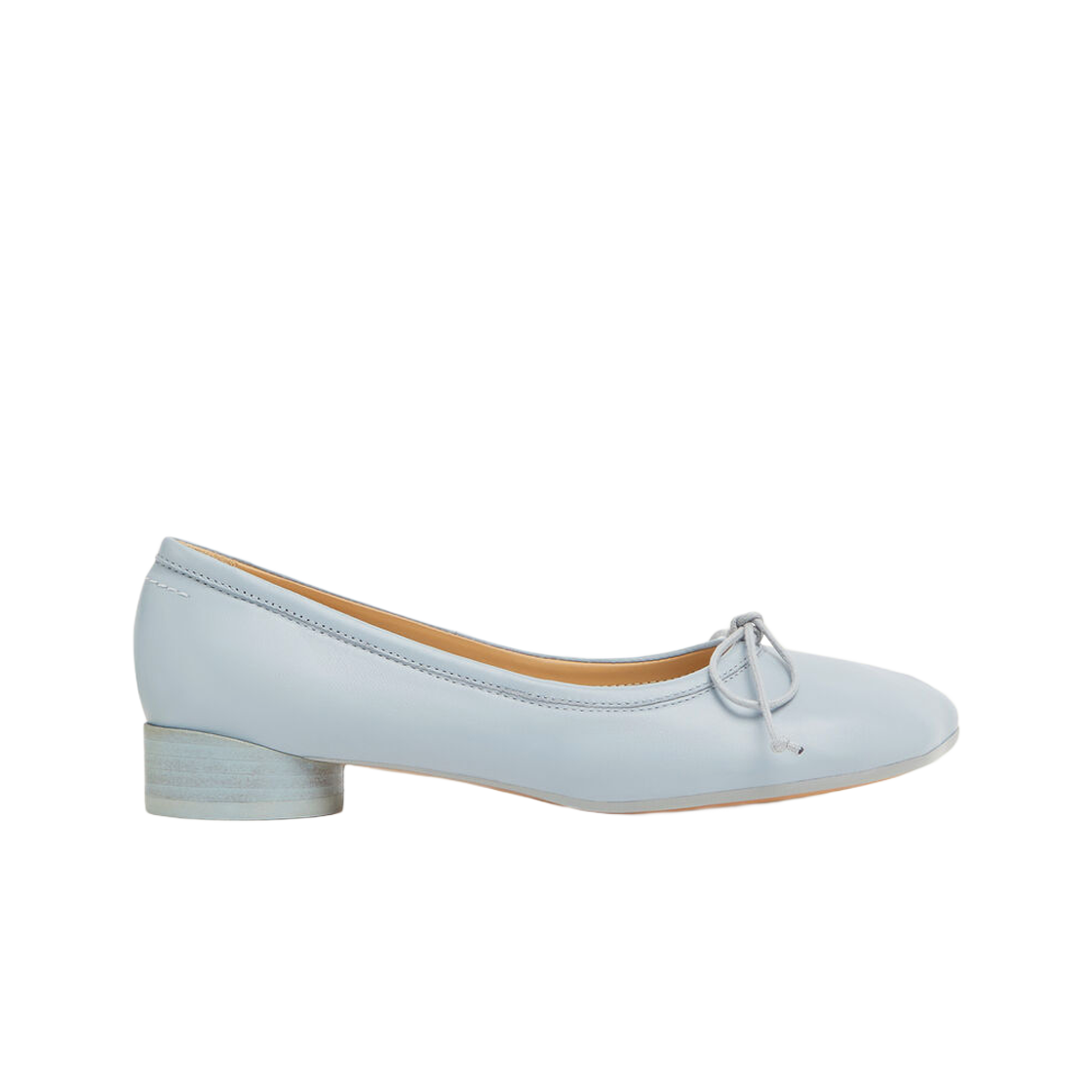 (W) MM6 메종 마르지엘라 아나토믹 발레 플랫 라이트 블루((W) MM6 Maison Margiela Anatomic Ballet Flat Light Blue) - 1