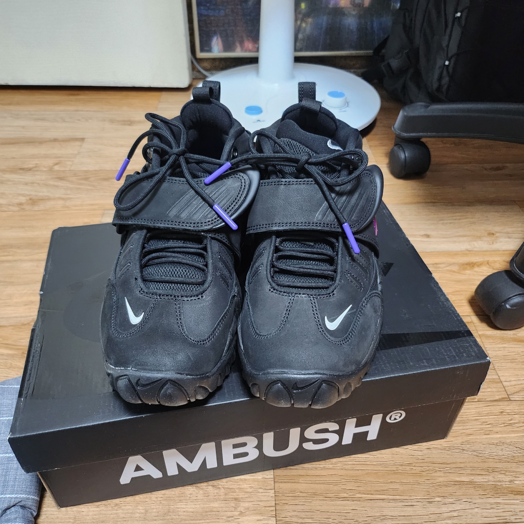 Nike x Ambush Air Adjust Force SP Black and Psychic Purple 착용 스타일 - 2
