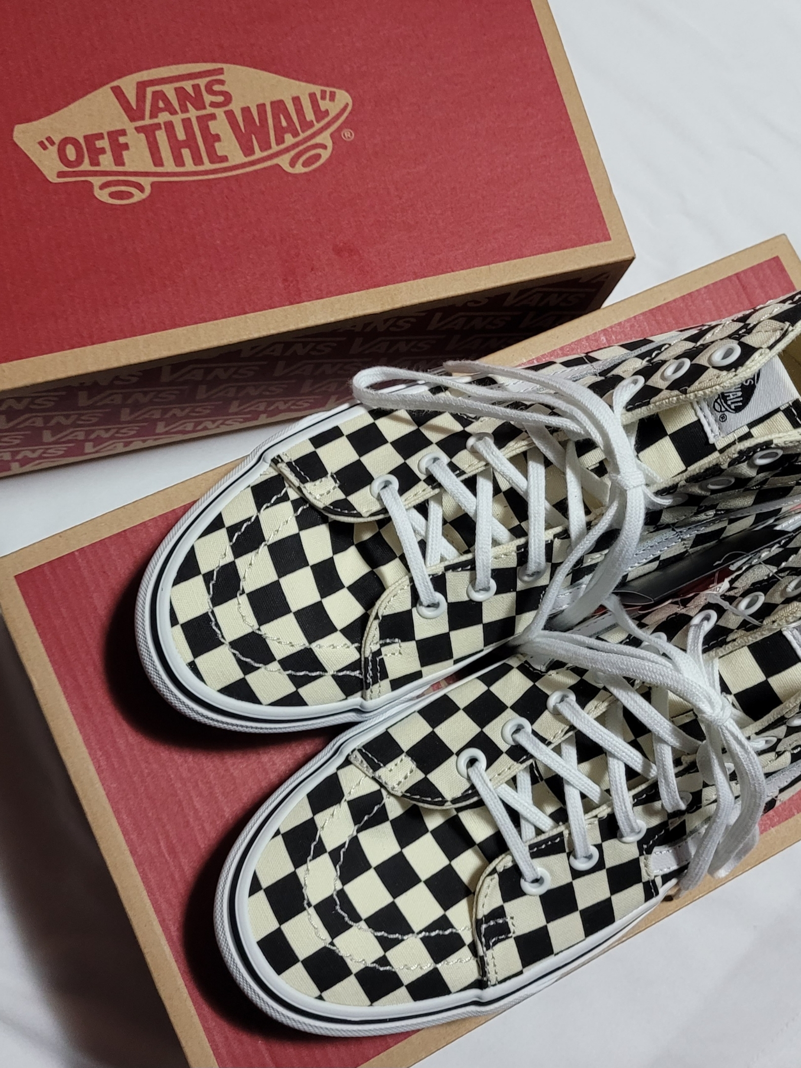 Vans Classic Slip-On Platform Checkerboard 착용 스타일 - 2